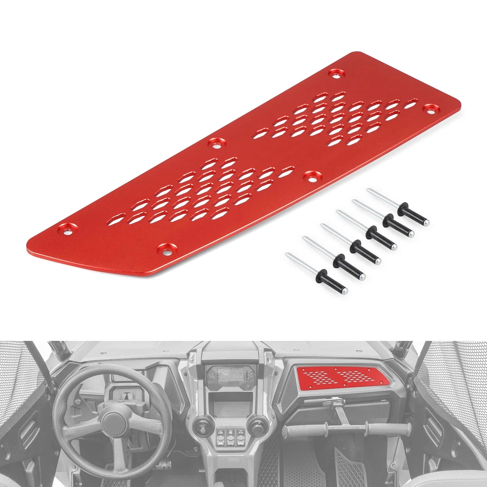 UTV SXS Switch Dash Accessory Cover Plate Panel For Honda Talon 1000 R / X / X-4
