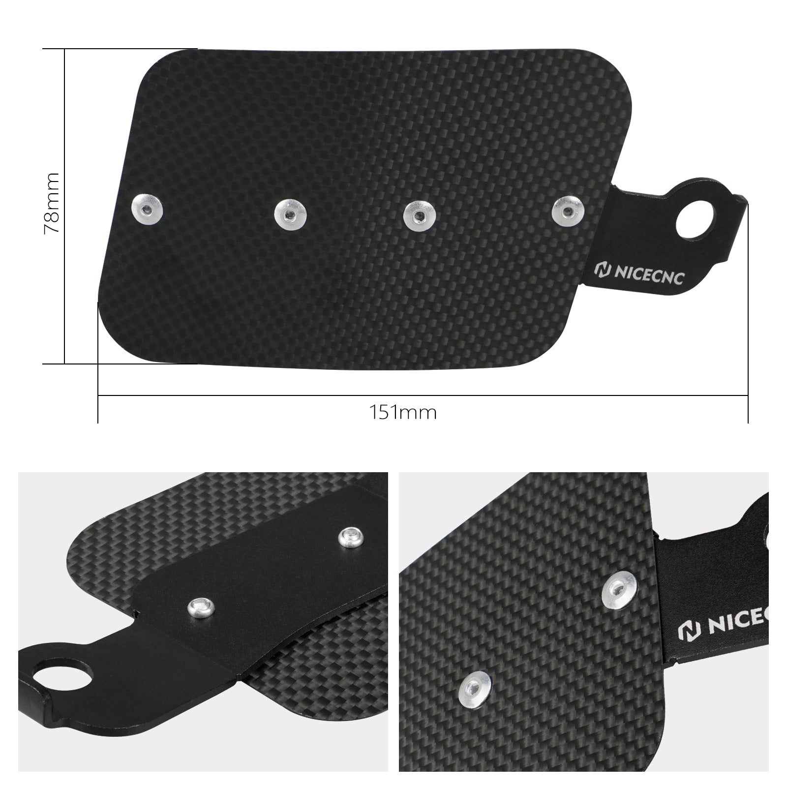 ATV Carbon Fiber Carburetor Heat Shield Cover For Honda TRX 450 R / ER 06-14