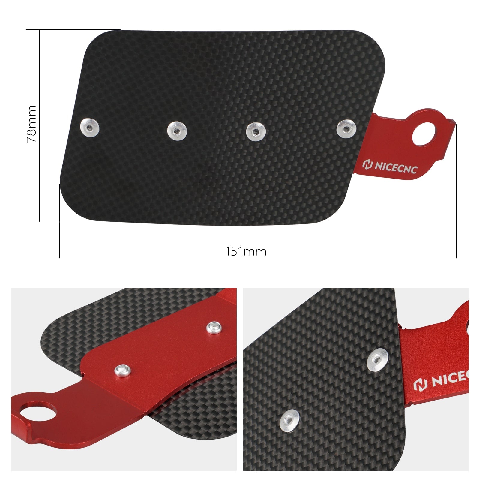 ATV Carbon Fiber Carburetor Heat Shield Cover For Honda TRX 450 R / ER 06-14
