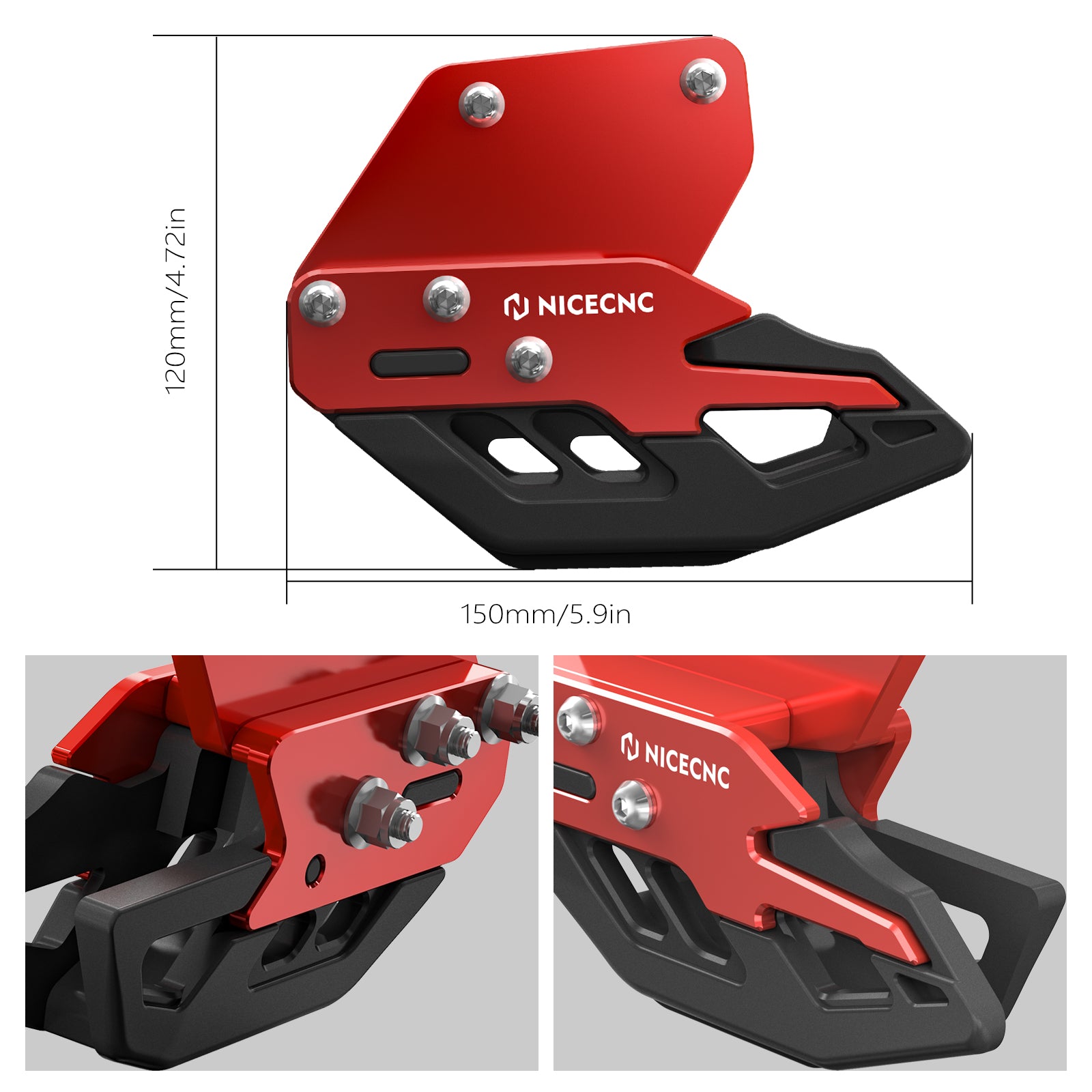 ATV Rear Swingarm Chain Guide Slider For Honda TRX 450 R / ER 2006-2014
