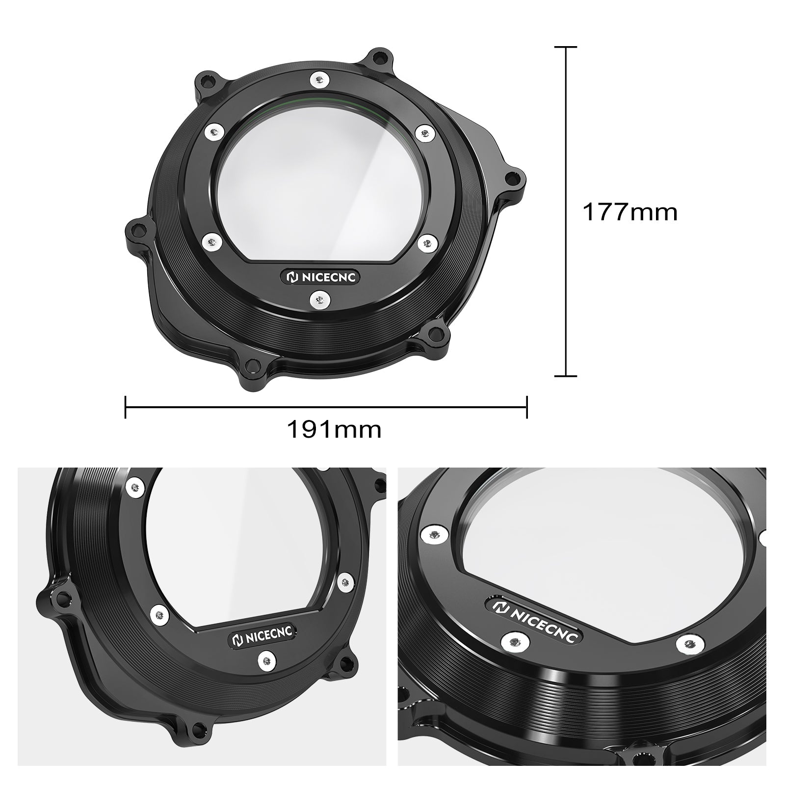 ATV Transparent Engine Clutch Cover Guard For Honda TRX 450 R / ER