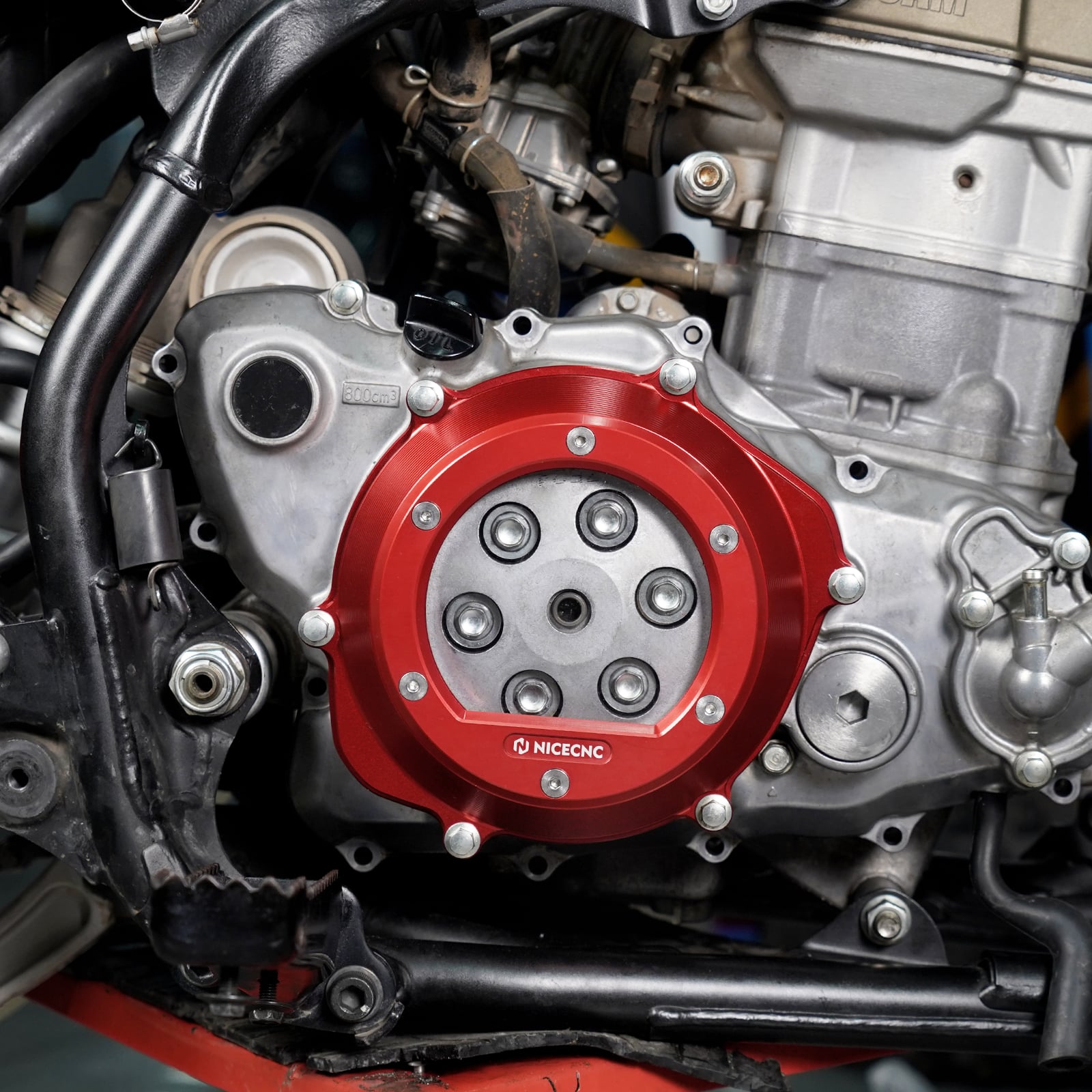 ATV Transparent Engine Clutch Cover Guard For Honda TRX 450 R / ER