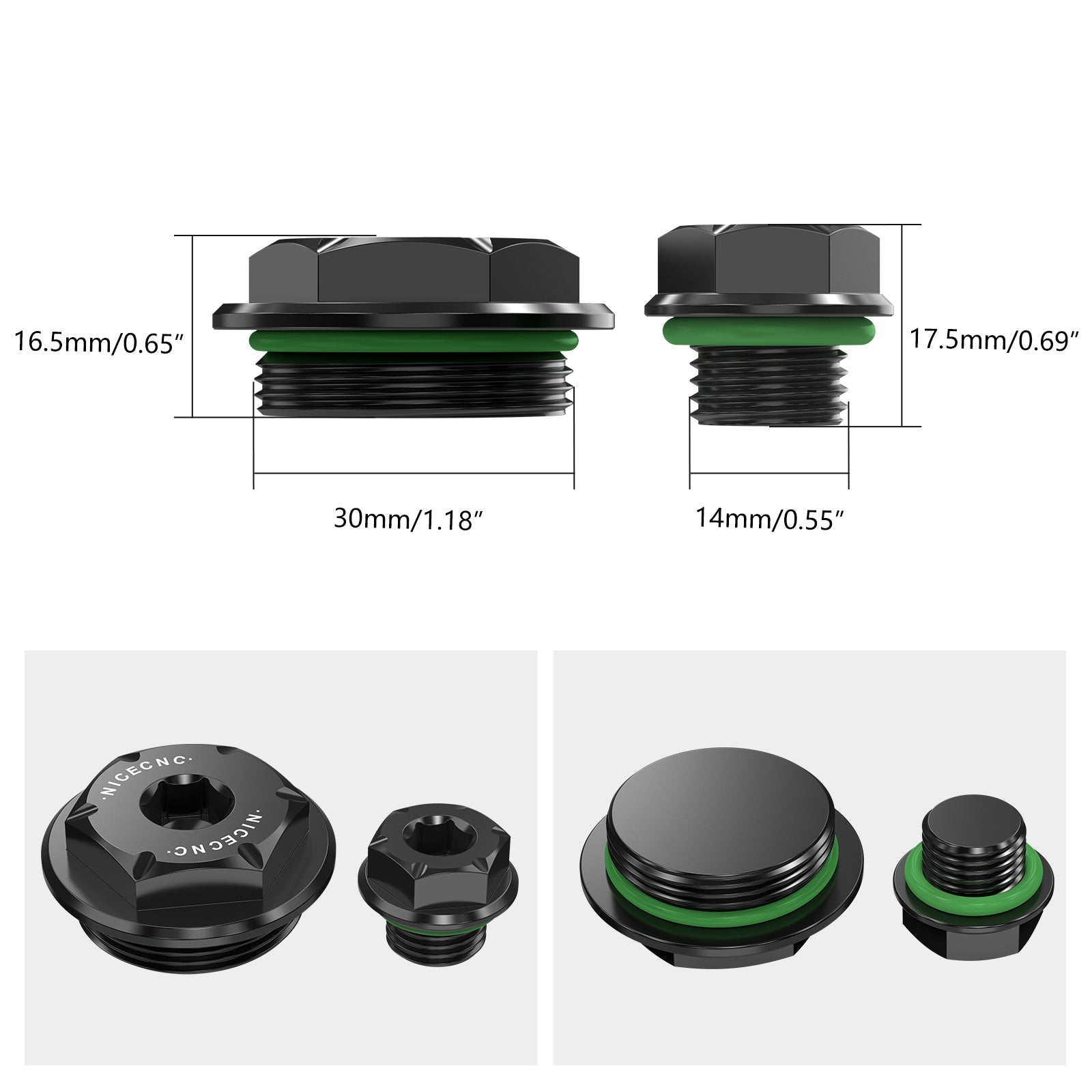 Engine Crankcase Timing Plugs Caps Kit For Honda TRX450 R / ER CRF 150 250 450R