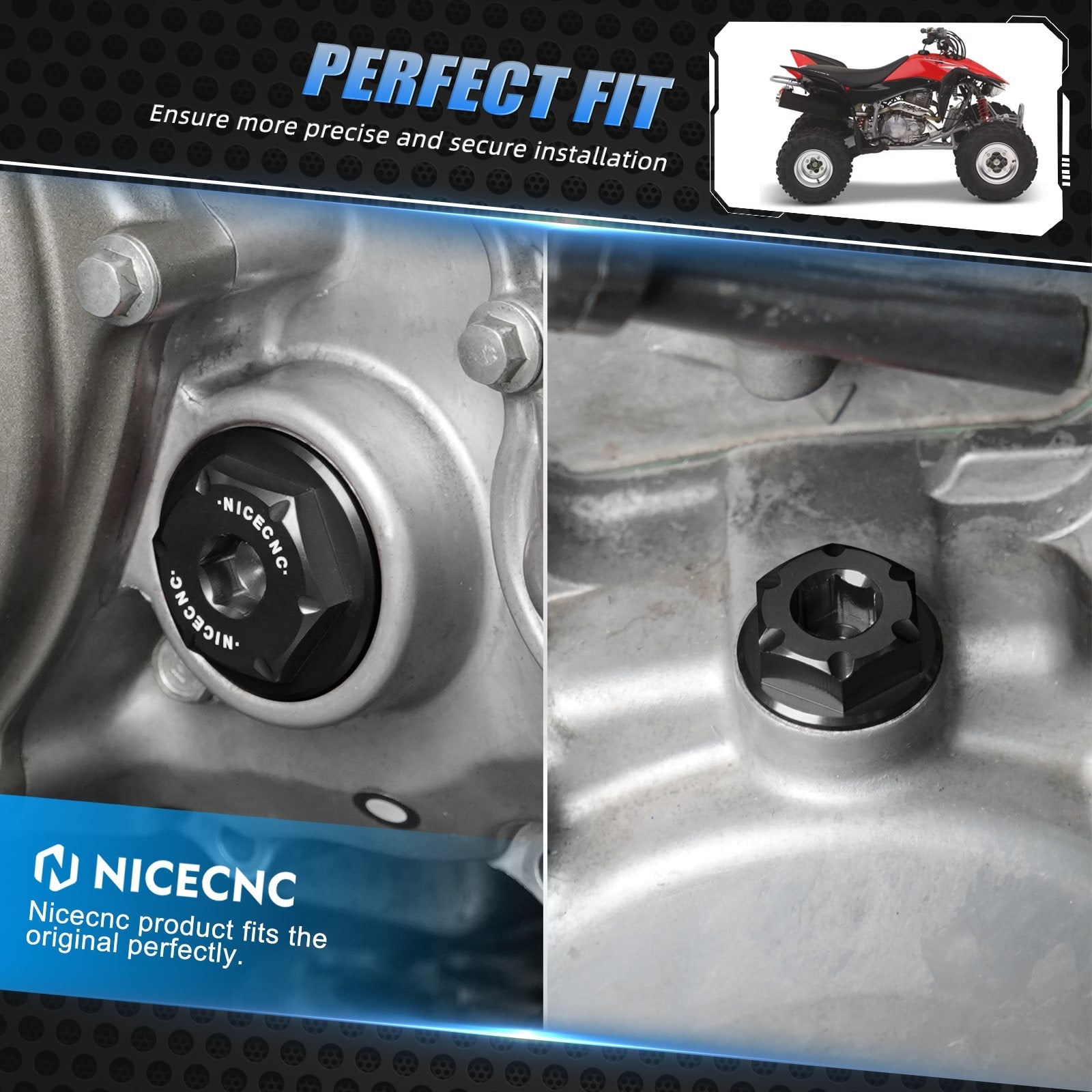 Engine Crankcase Timing Plugs Caps Kit For Honda TRX450 R / ER CRF 150 250 450R
