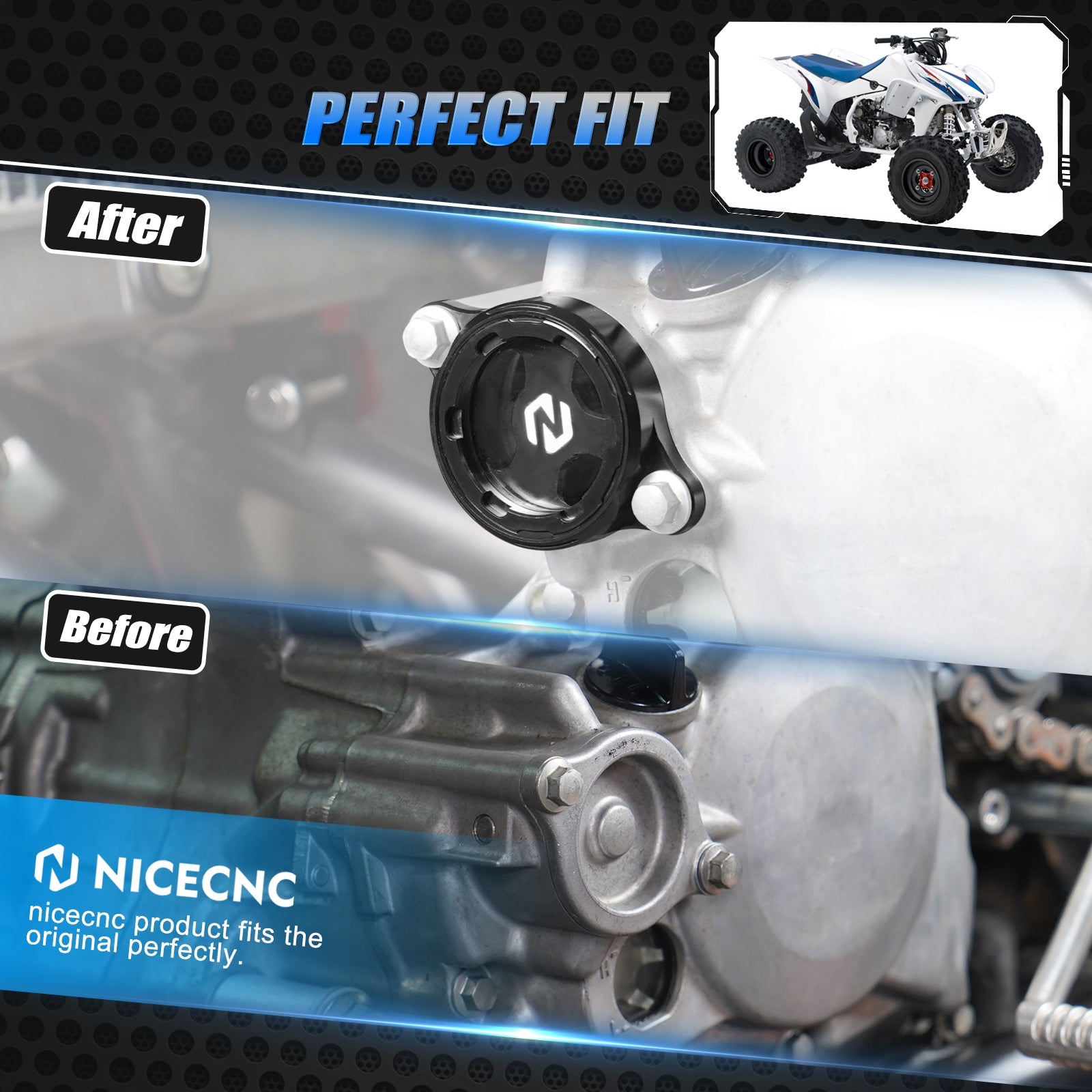 Transparent Clear Oil Filter Cover Cap For Honda TRX 450 R / ER CRF450R CRF450X