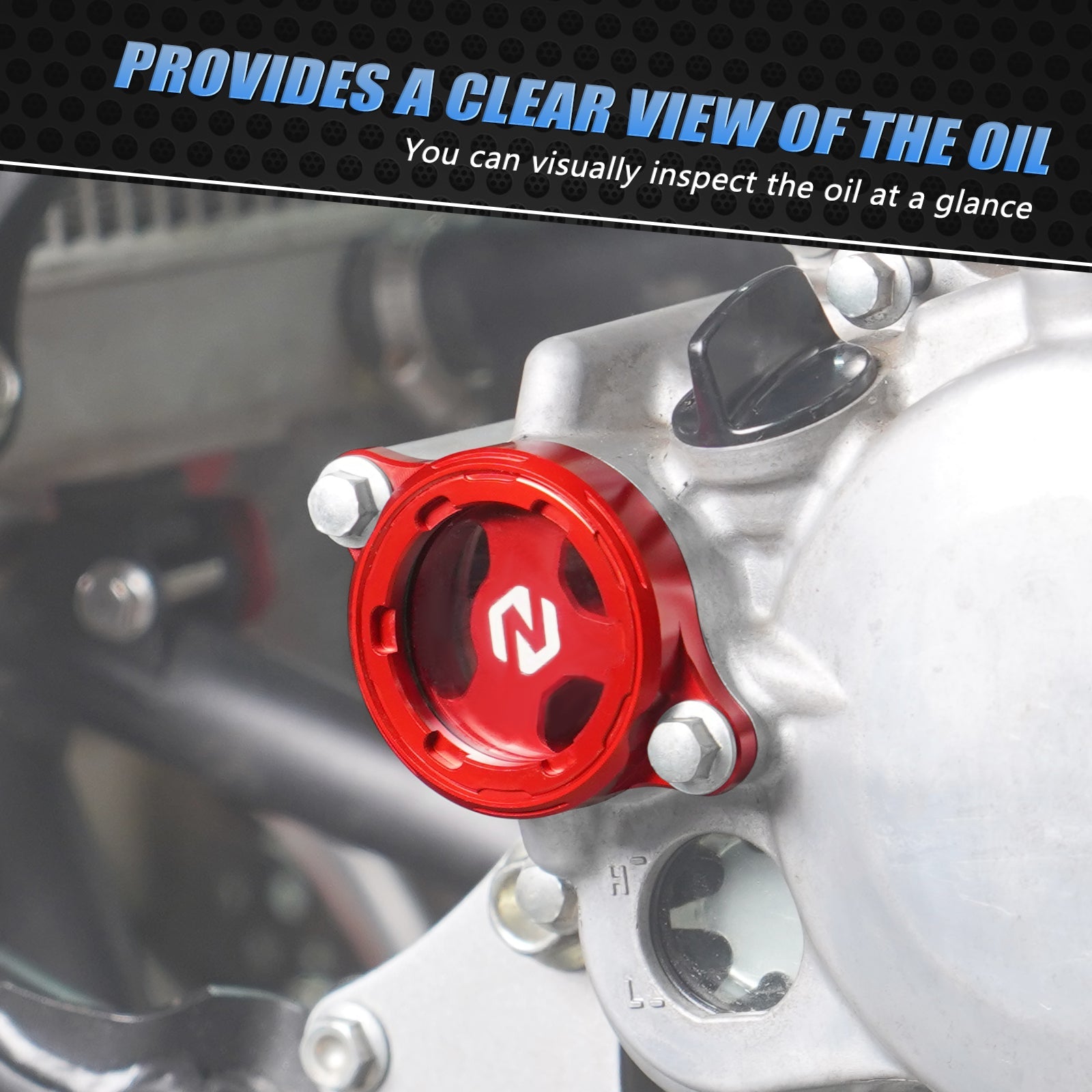 Transparent Clear Oil Filter Cover Cap For Honda TRX 450 R / ER CRF450R CRF450X