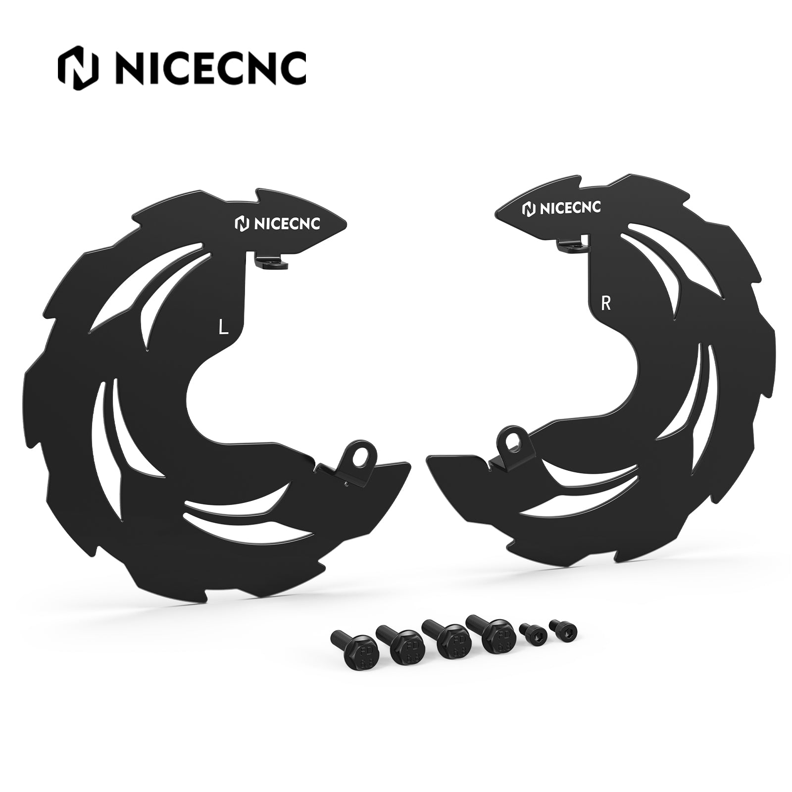 ATV Front Brake Disc Rotor Rock Guards Kit For Honda TRX 450 R / ER 2006-2014