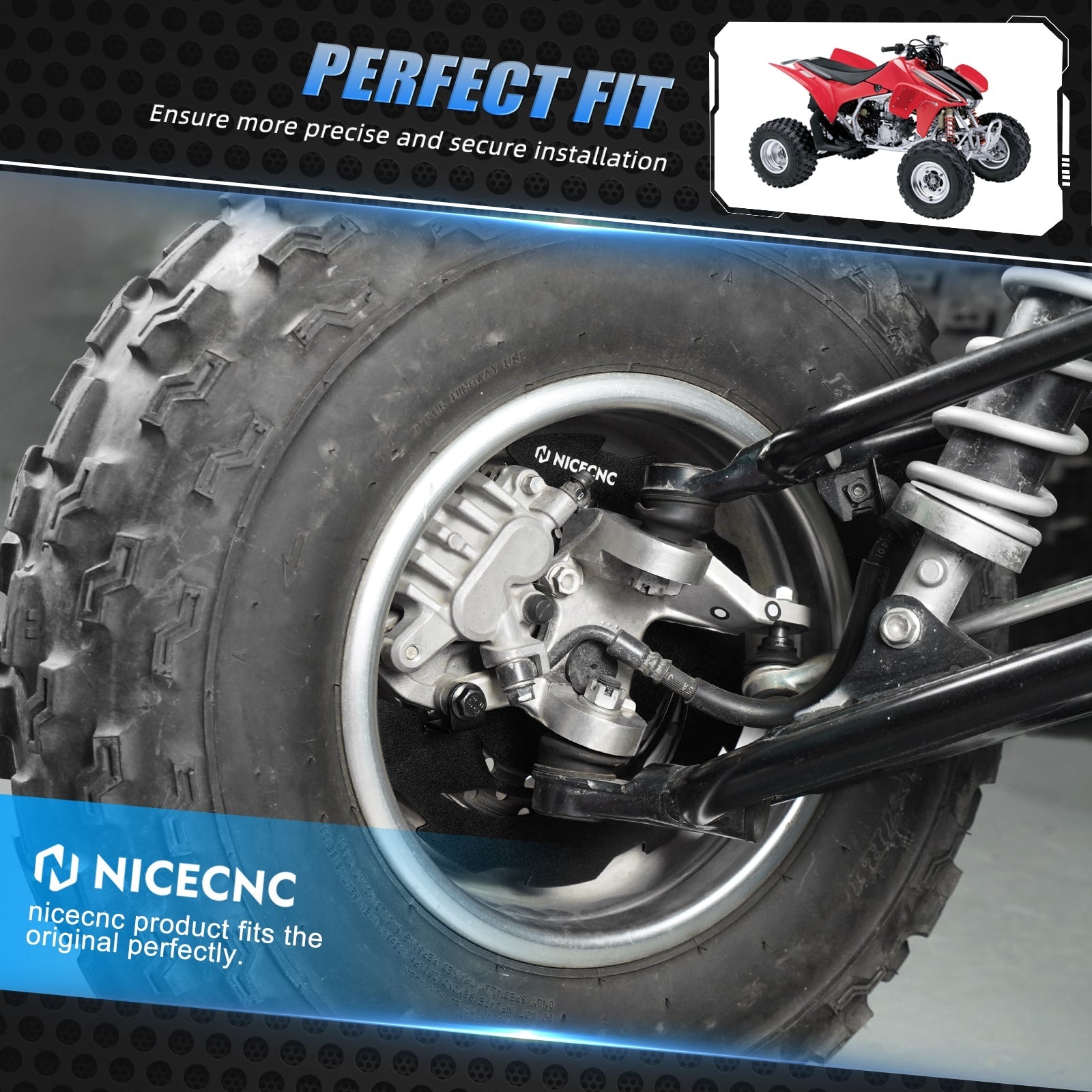 ATV Front Brake Disc Rotor Rock Guards Kit For Honda TRX 450 R / ER 2006-2014