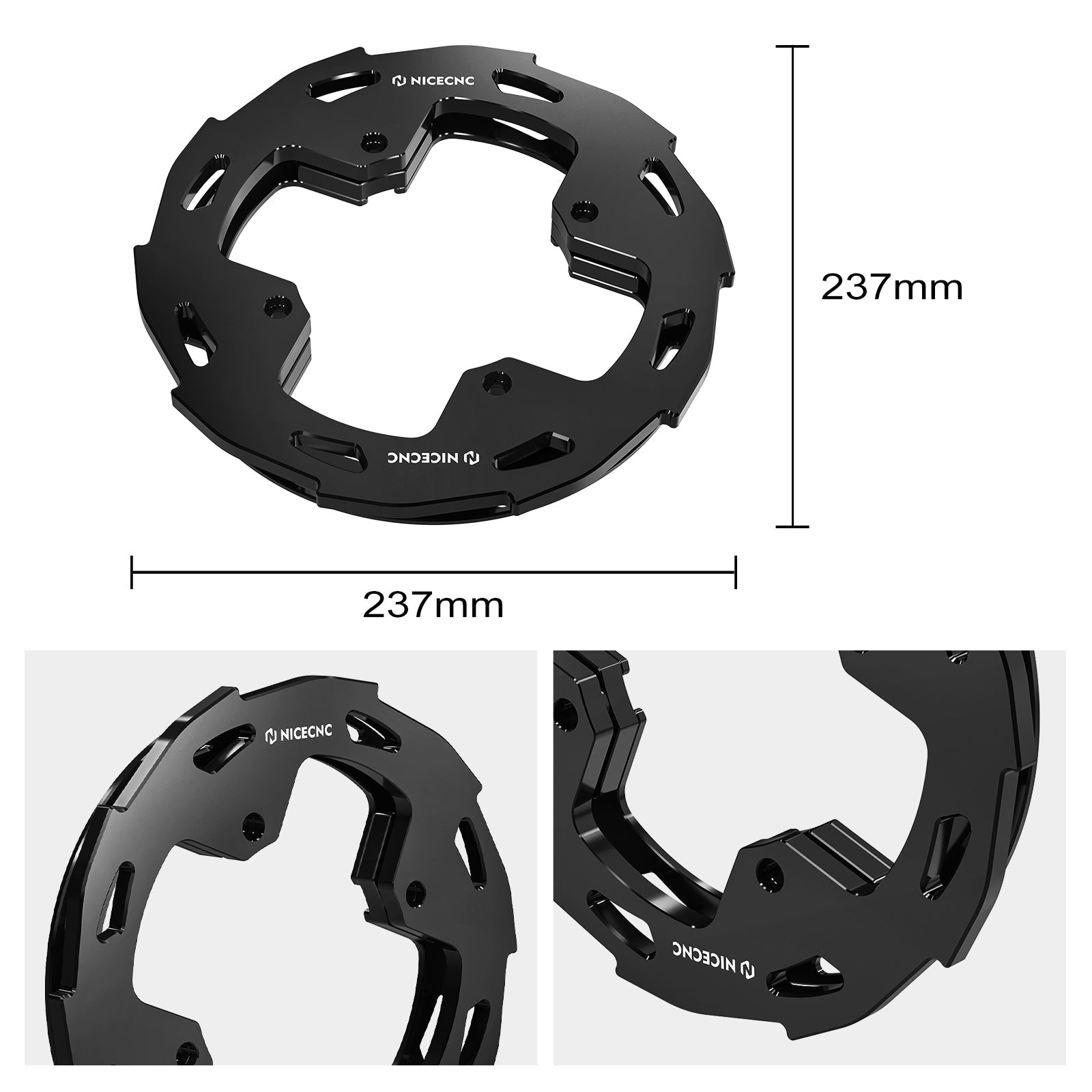 ATV Rear Wheel Dual Sprocket Chain Guards Protector For Honda TRX 450 R / ER