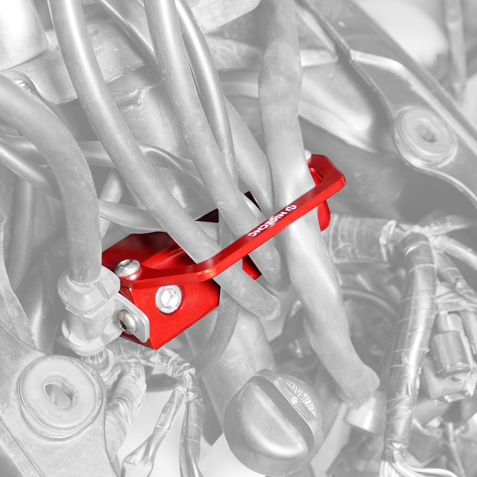 ATV Steering Stem Mount Holder Bracket & Wire Clamp For Honda TRX 450 R / ER