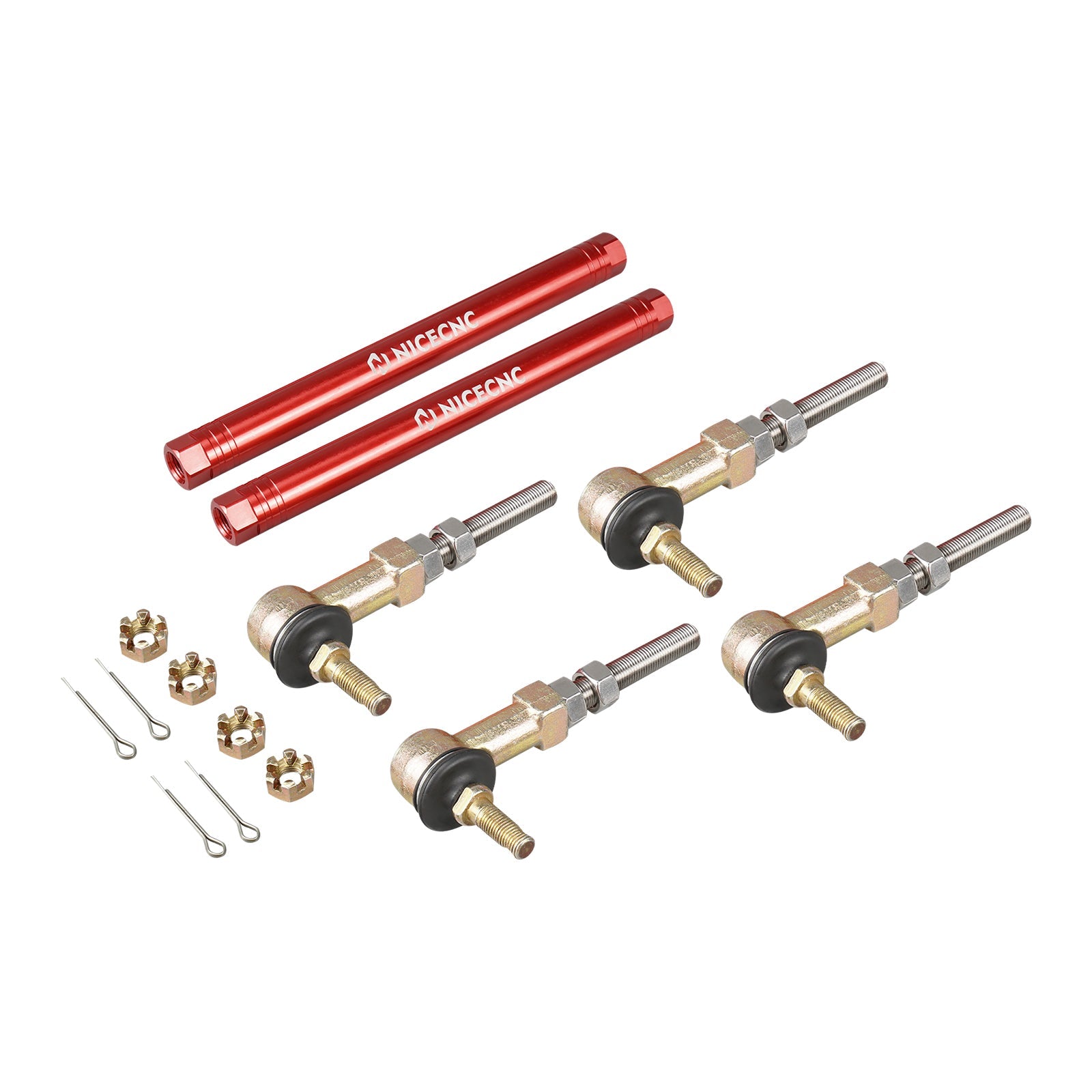 ATV Steering Tierods w/Tie Rod Ball Joints Ends Kit For Honda TRX 450 R / ER