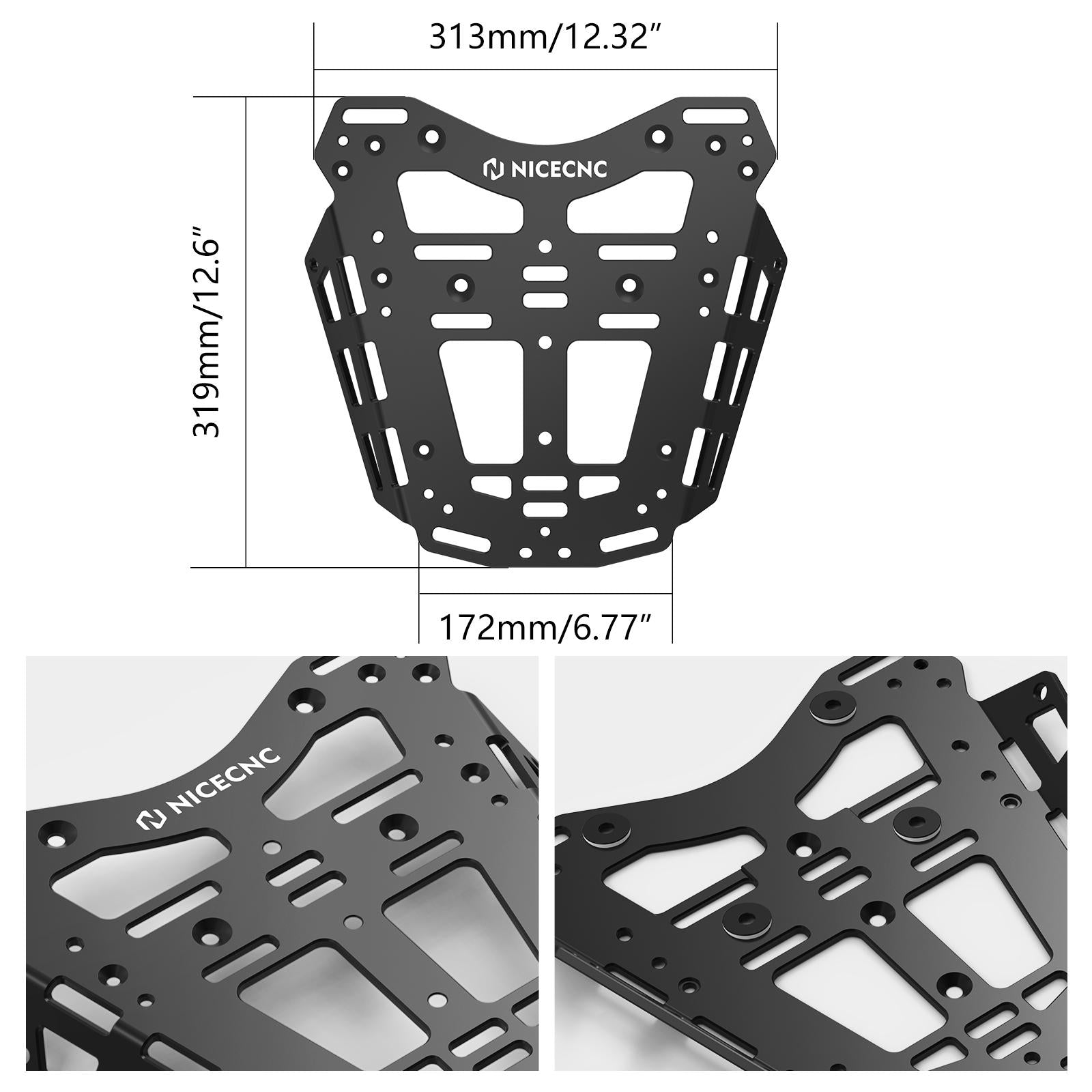 Rear Luggage Rack Top Carrier Plate Kit For Husqvana Norden 901 2022-2027
