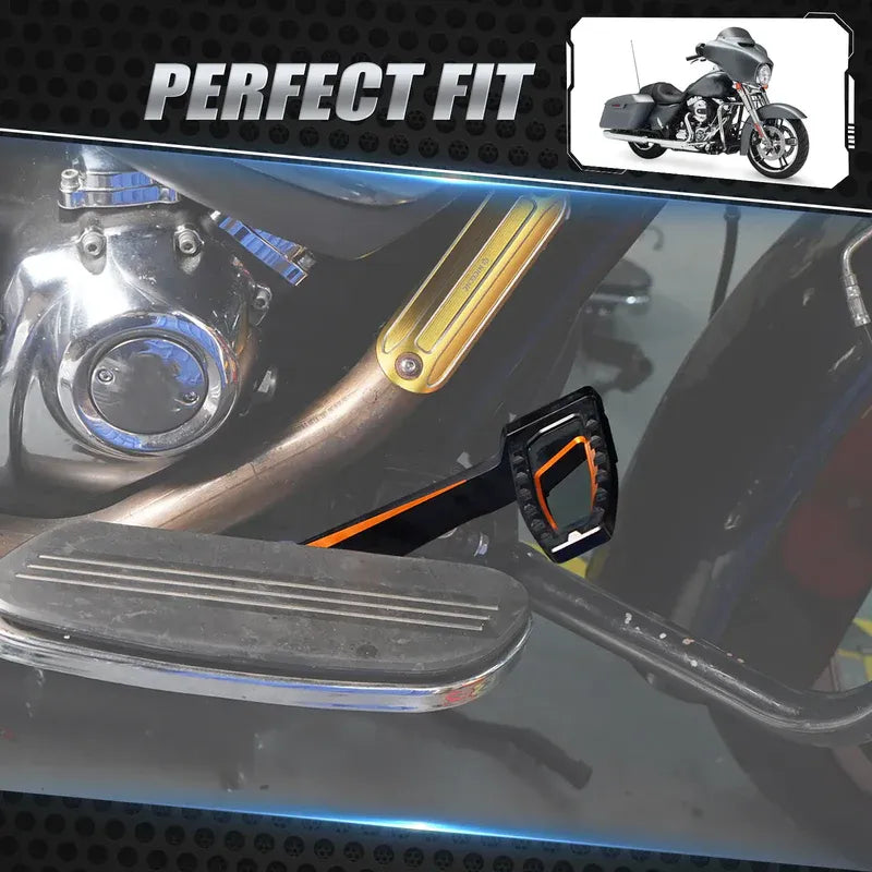Rear Brake Pedal + Heel Toe Shifter Levers For Harley Road King Street Glide Ultra Limited