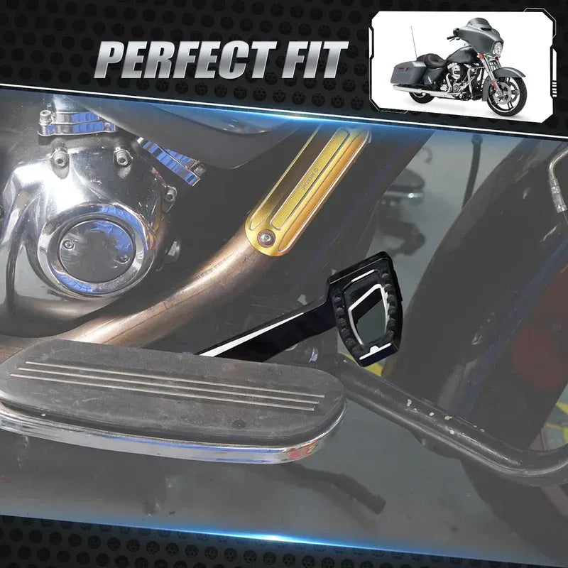 Rear Brake Pedal + Heel Toe Shifter Levers For Harley Road King Street Glide Ultra Limited