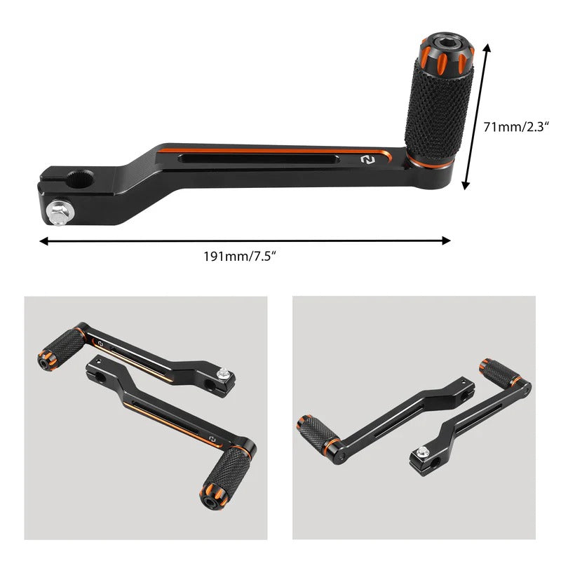 Rear Brake Pedal + Heel Toe Shifter Levers For Harley Road King Street Glide Ultra Limited