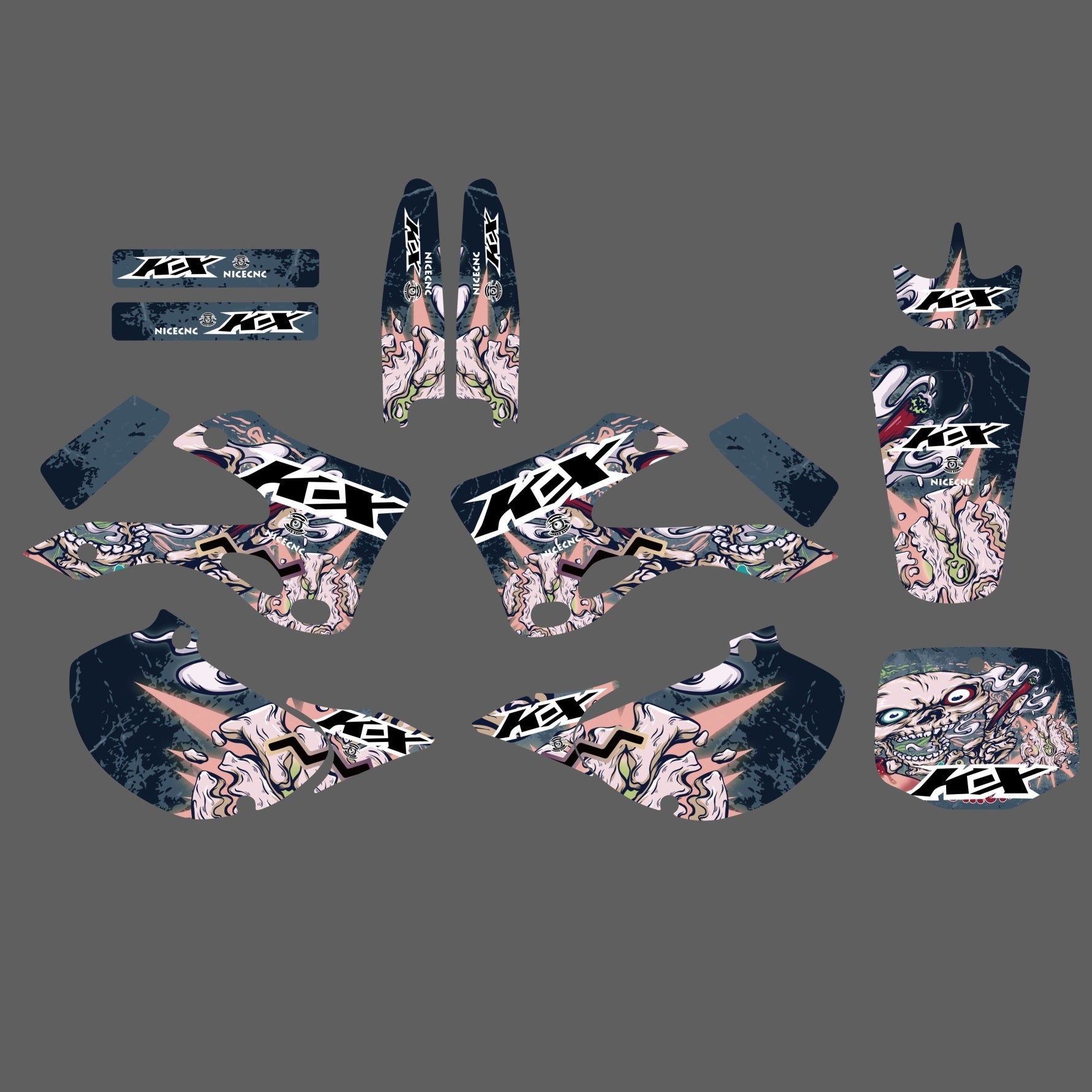 Team Graphics Background Decals For Kawasaki KX125/KX250 1999-2002