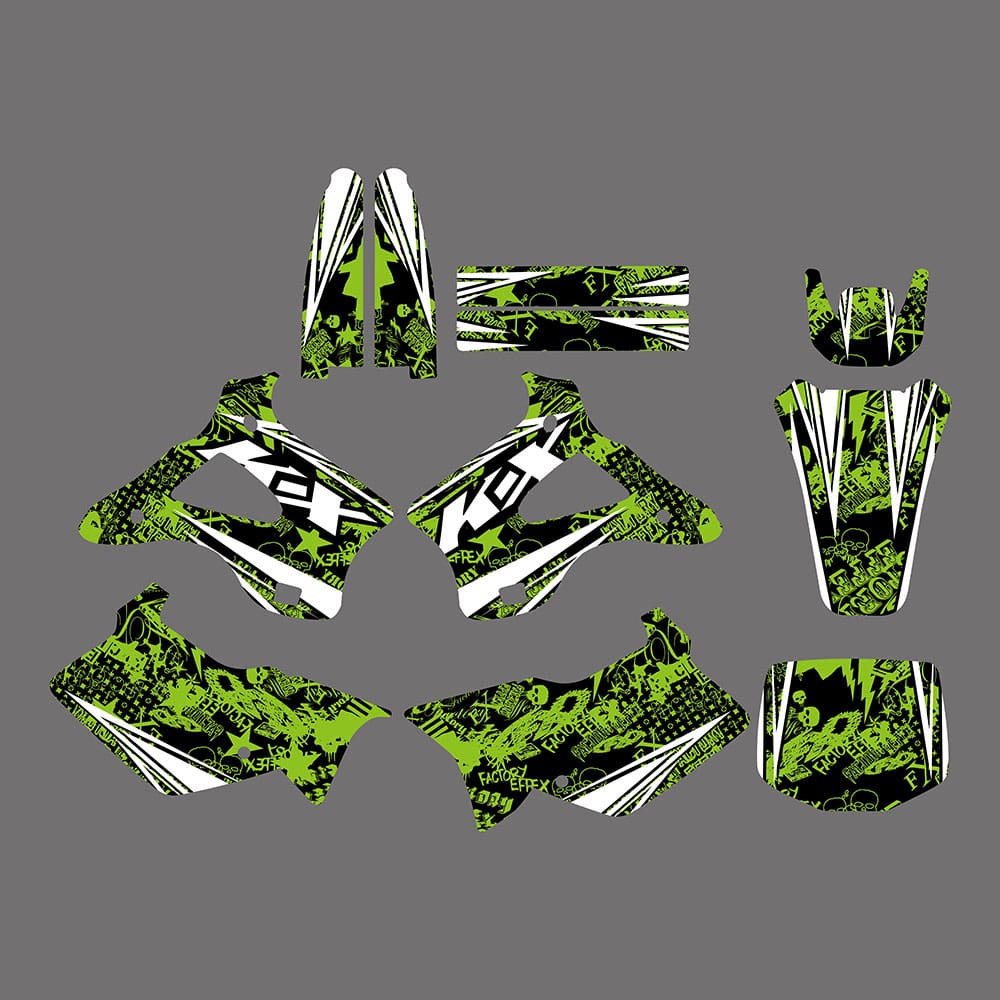Motorcycle Protect Sticker Kit For Kawasaki KX125 KX250  94-98
