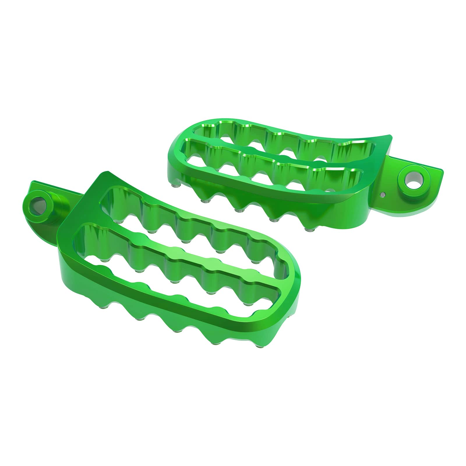 Enlargerd Wide Fat Footpegs Foot Pedals Rests For Kawasaki KLR650 1987-2024