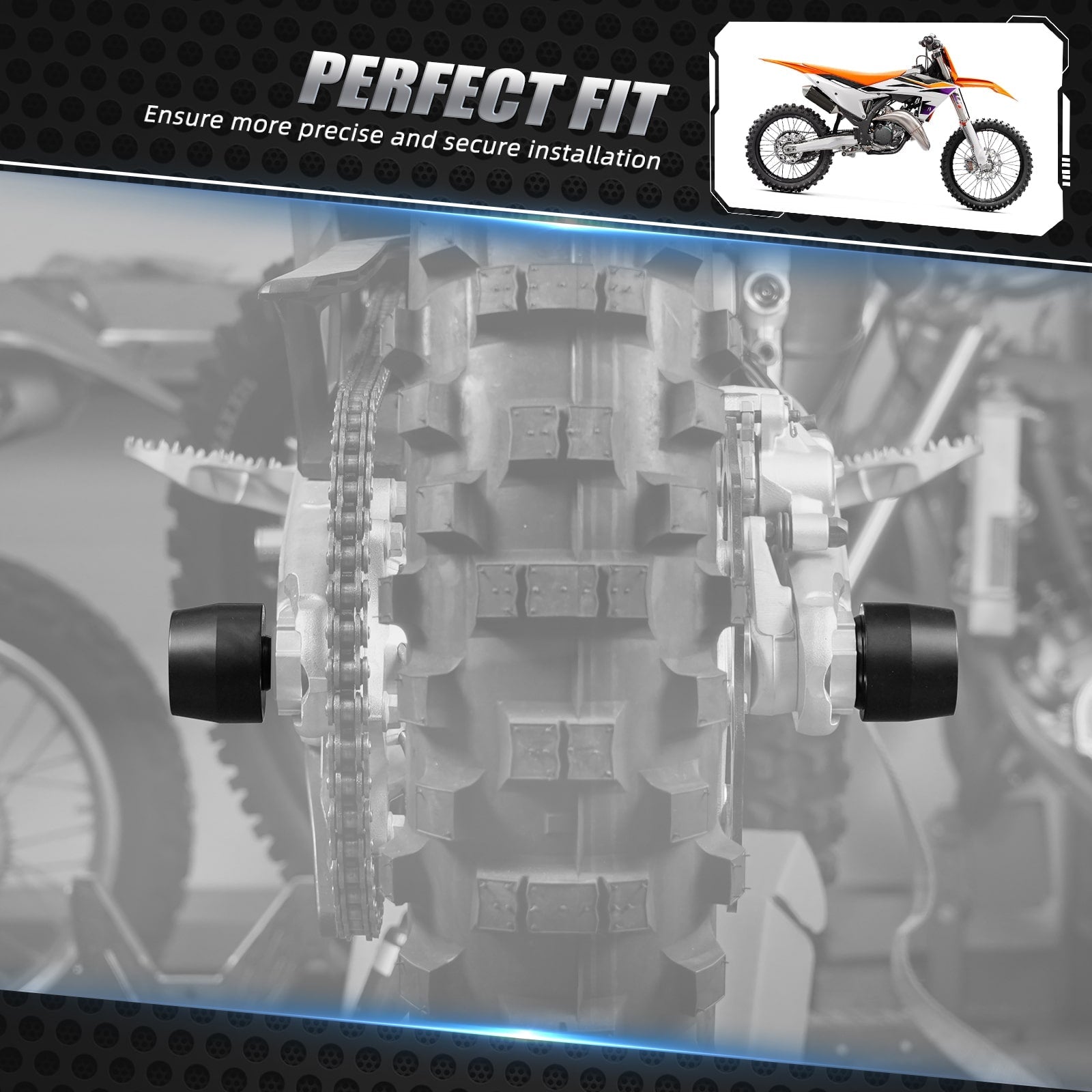 Rear Axle Slider Fork Protector Guard For KTM 350 500 EXC-F 2024