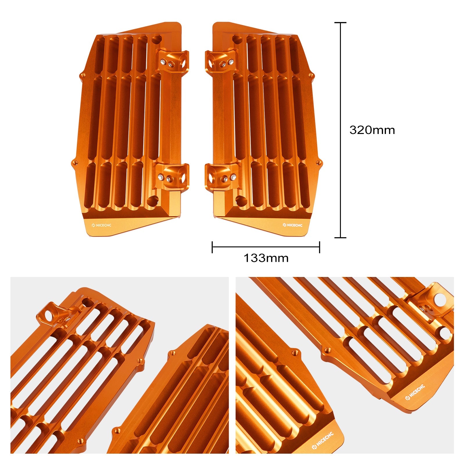 Radiator Guards for KTM 350 500 EXCF 2017-2023