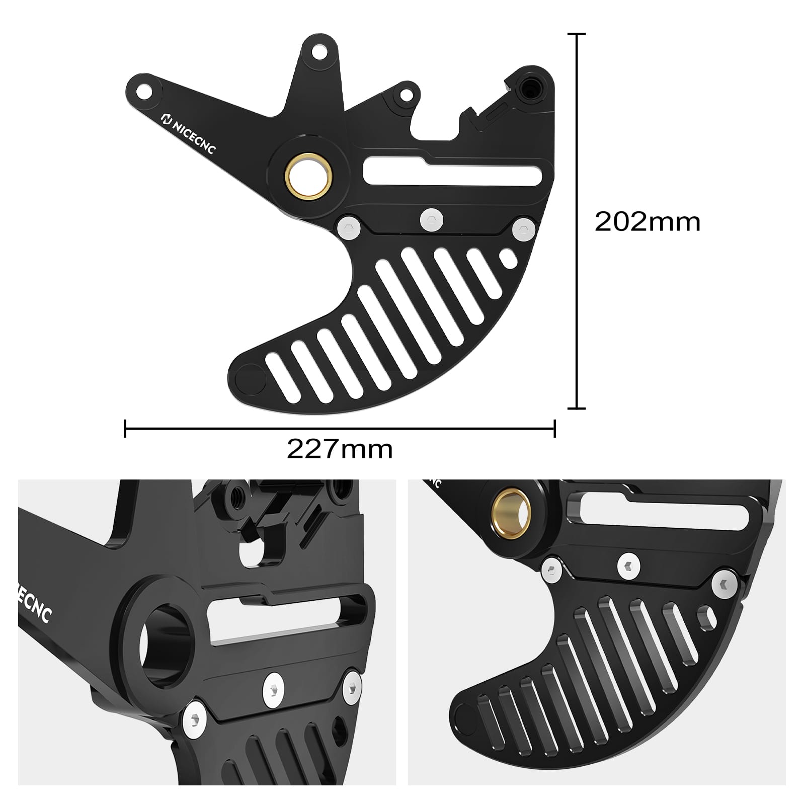 Rear Dual Calipers Brake Disc Guard For KTM 350 500 EXCF 04-24