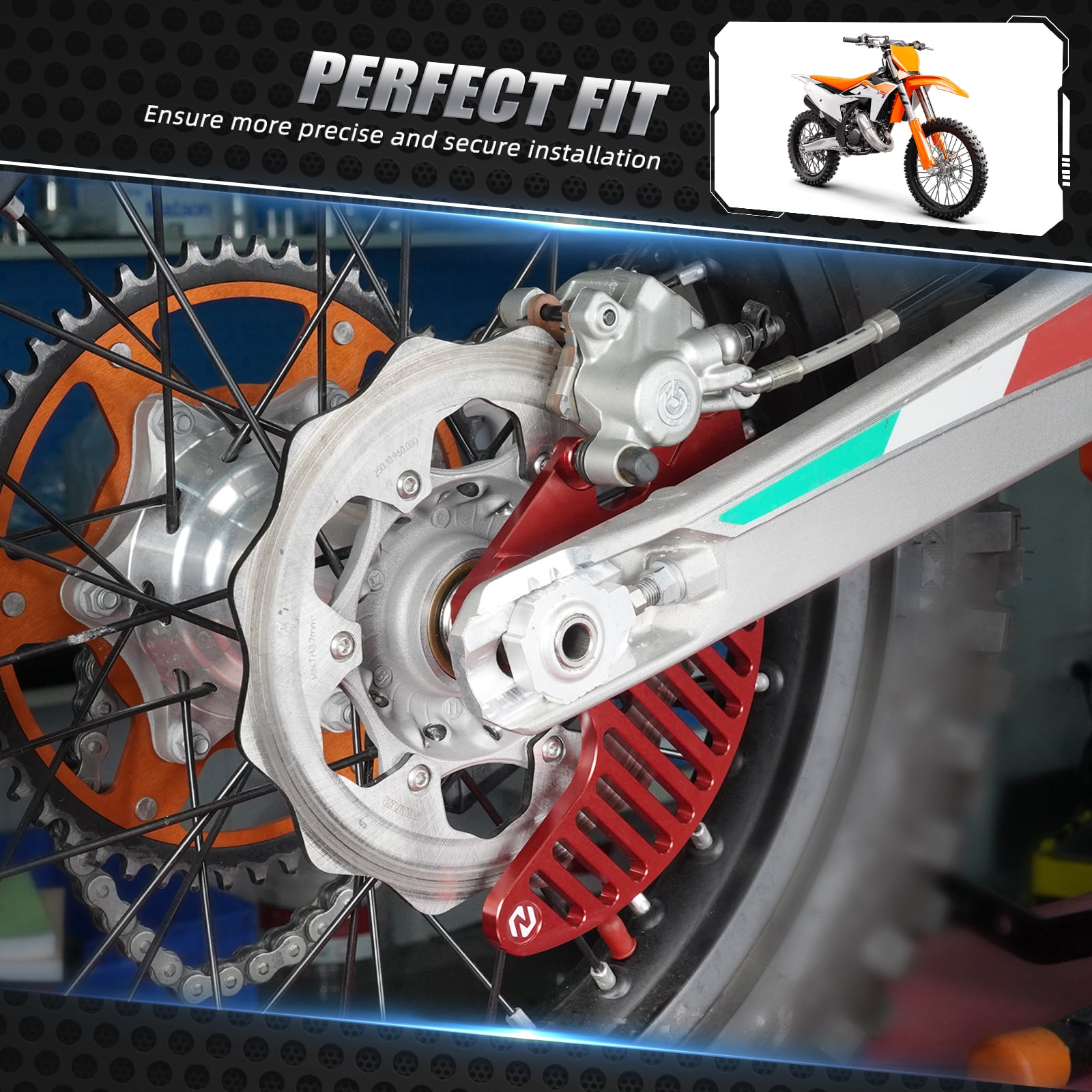 Rear Brake Disc Guard For KTM 350 500 EXC-F 2004-2025