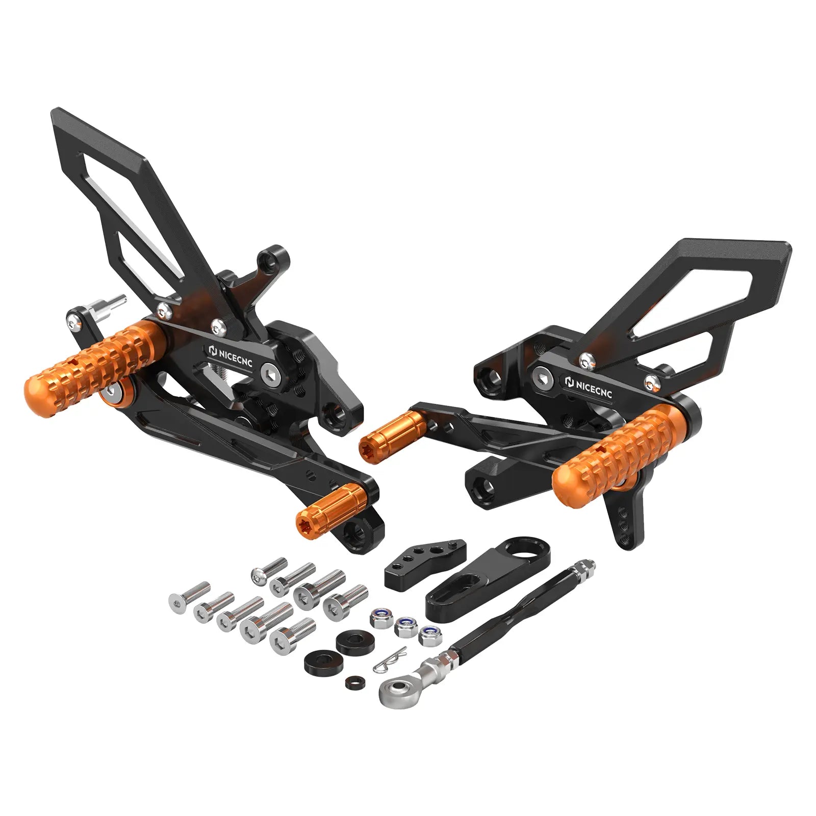 Adjustable Race Rearsets Footpeg Kit For KTM 390 Duke 2024-2026