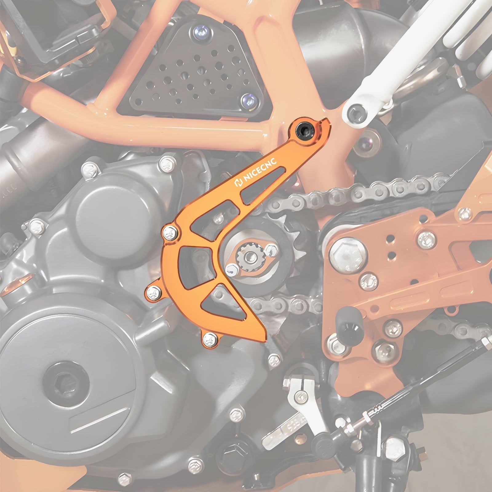Sprocket Cover Case Chain Saver Guard For KTM 390 Adventure 20-24 390 DUKE 17-23