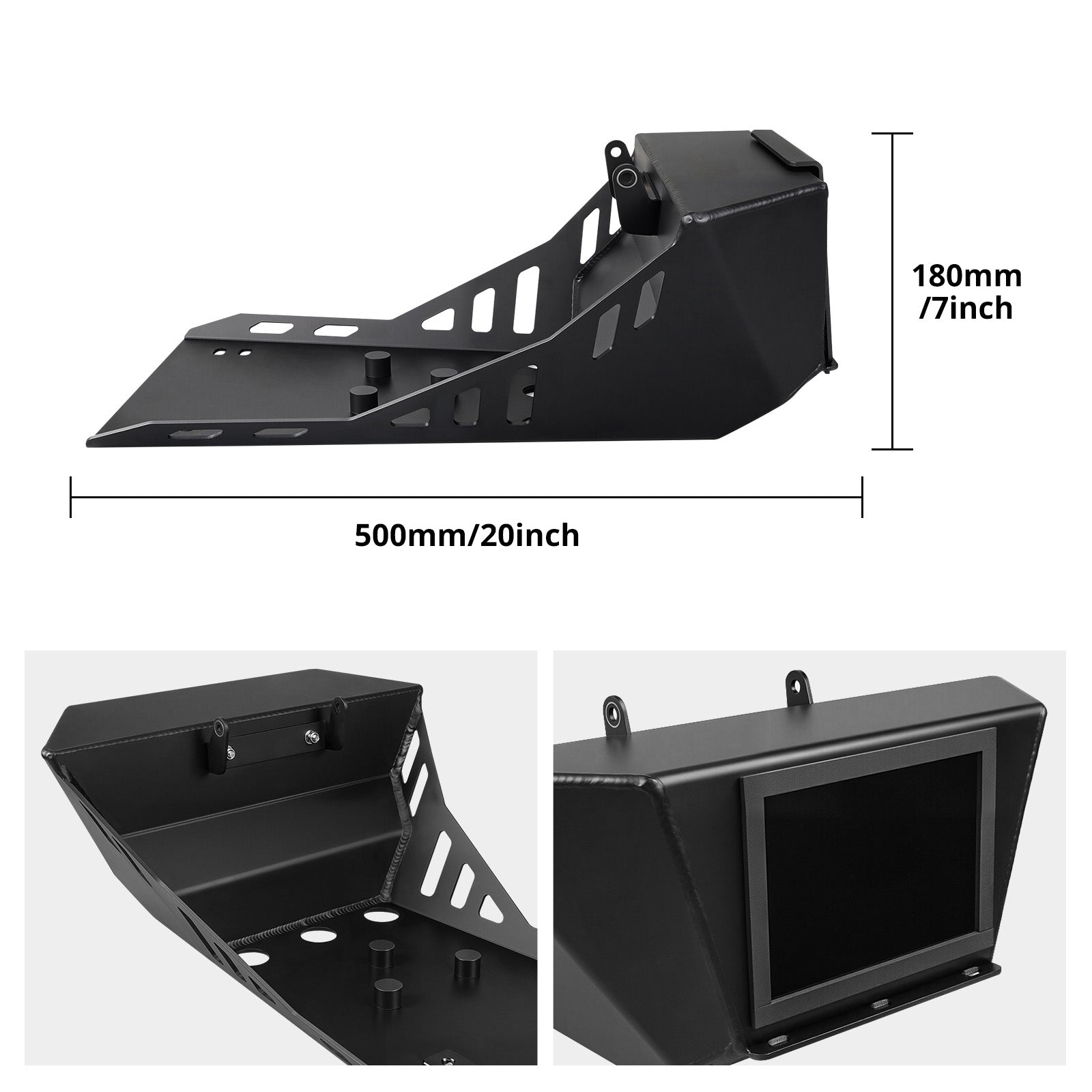 Skid Plate Engine Guard w/Built-in Toolbox For KTM 690 Enduro SMC R 2008-2025