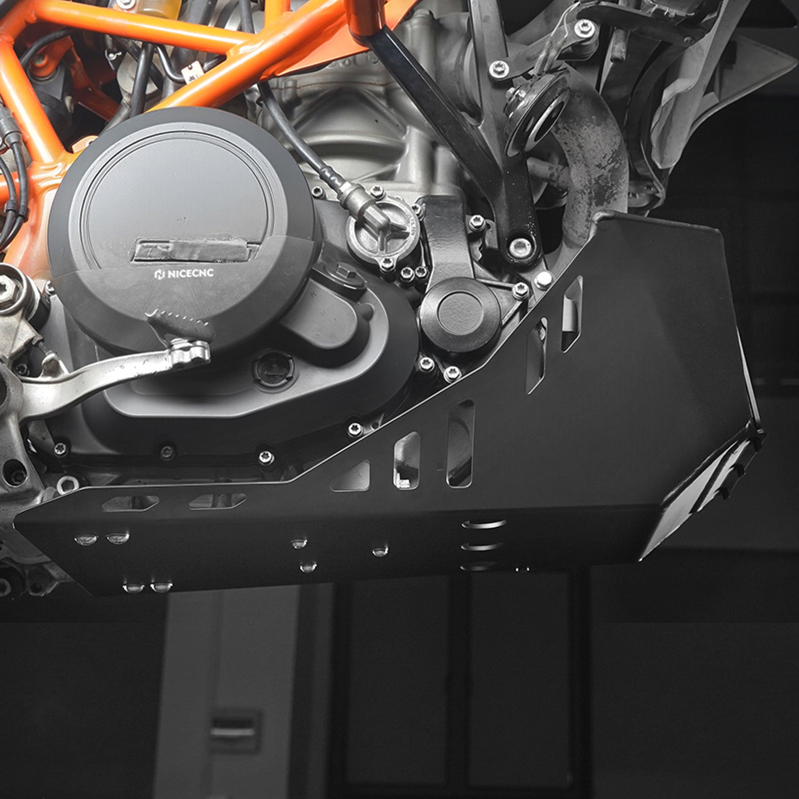 Skid Plate Engine Guard w/Built-in Toolbox For KTM 690 Enduro SMC R 2008-2025