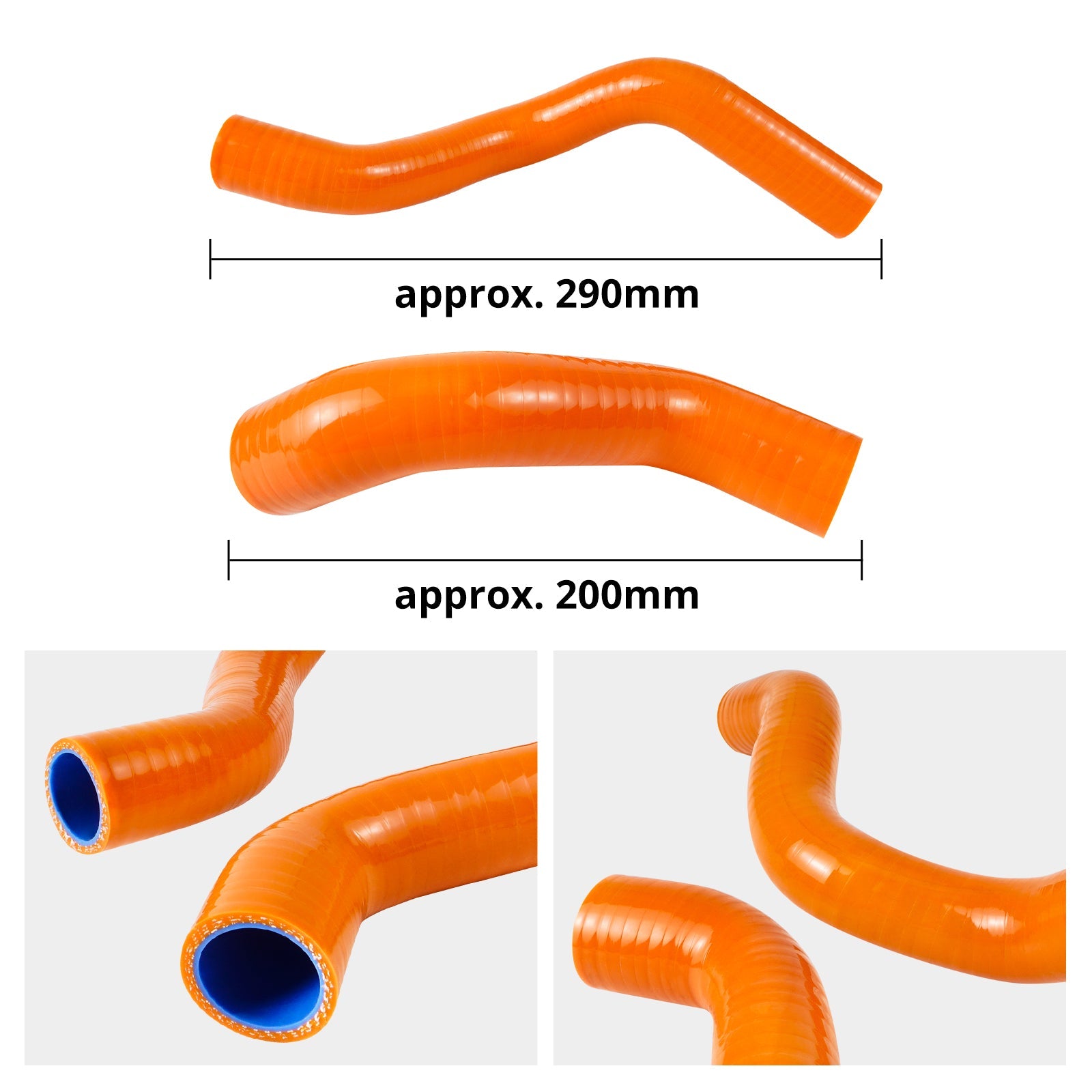 Thermostat Housing Cover + Silicone Radiator Hose Kit For KTM 790 890 Adventure R