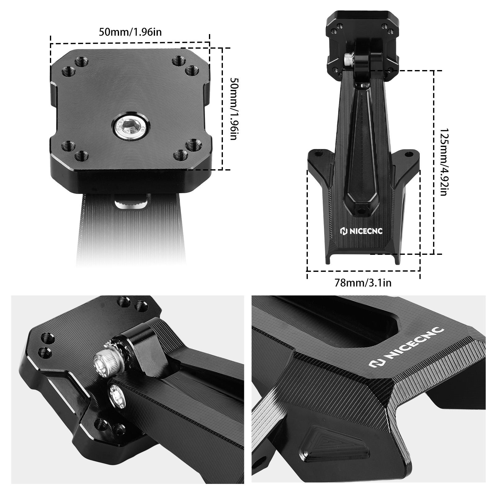 Adjustable AMPS GPS & Phone Mount Bracket for KTM Duke 125 250 390 2024-2026