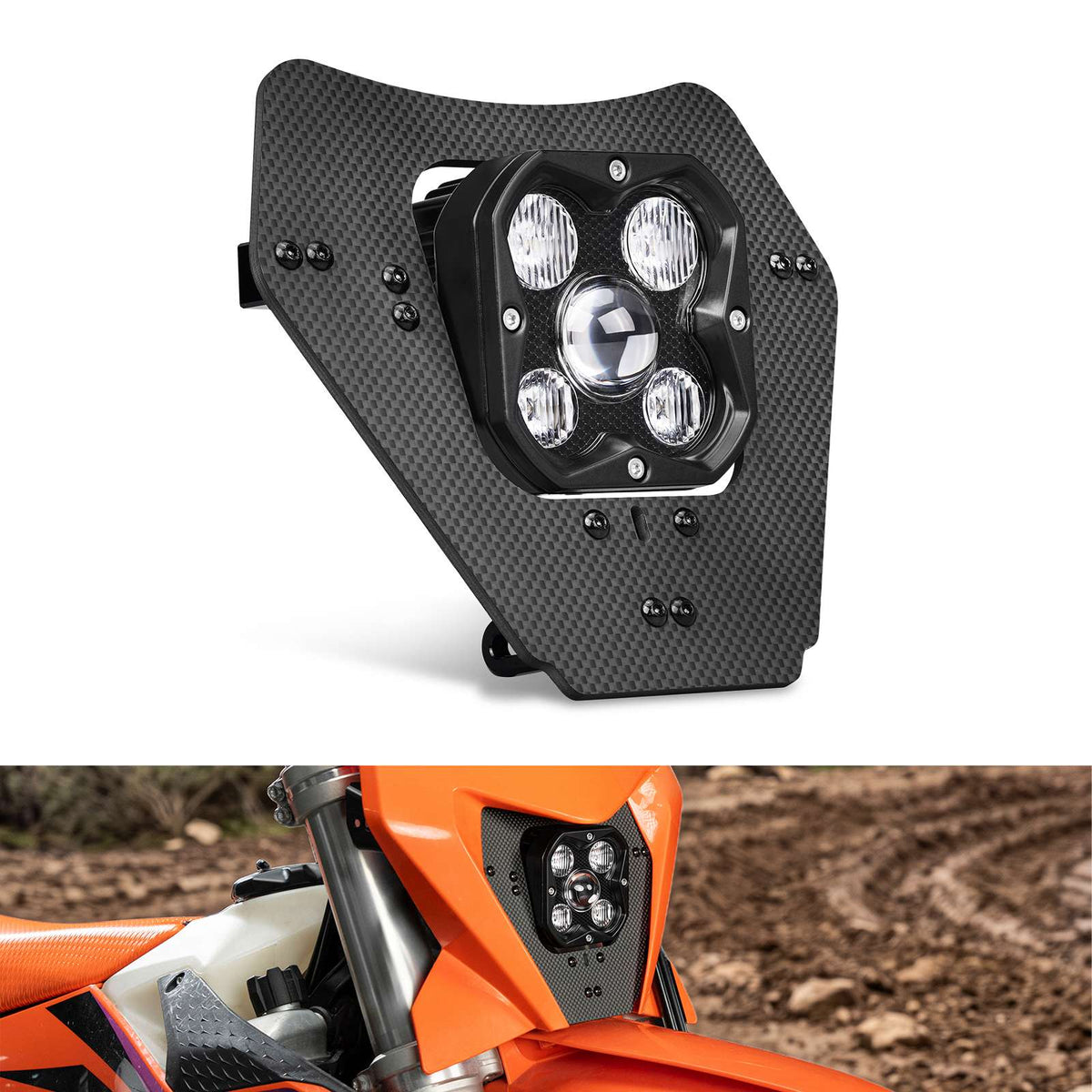 Kit phare LED Plug & Play pour KTM 350 500 EXC-F 2024-2025