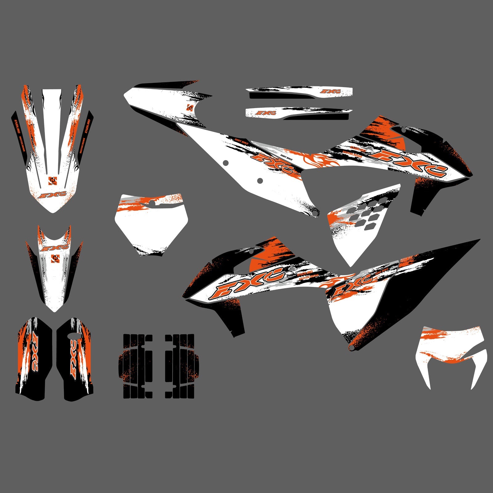 Motorcycle Graphics Decals Stickers Kit For KTM 150 250 300 350 450 500 EXC XC-W 2020-2023