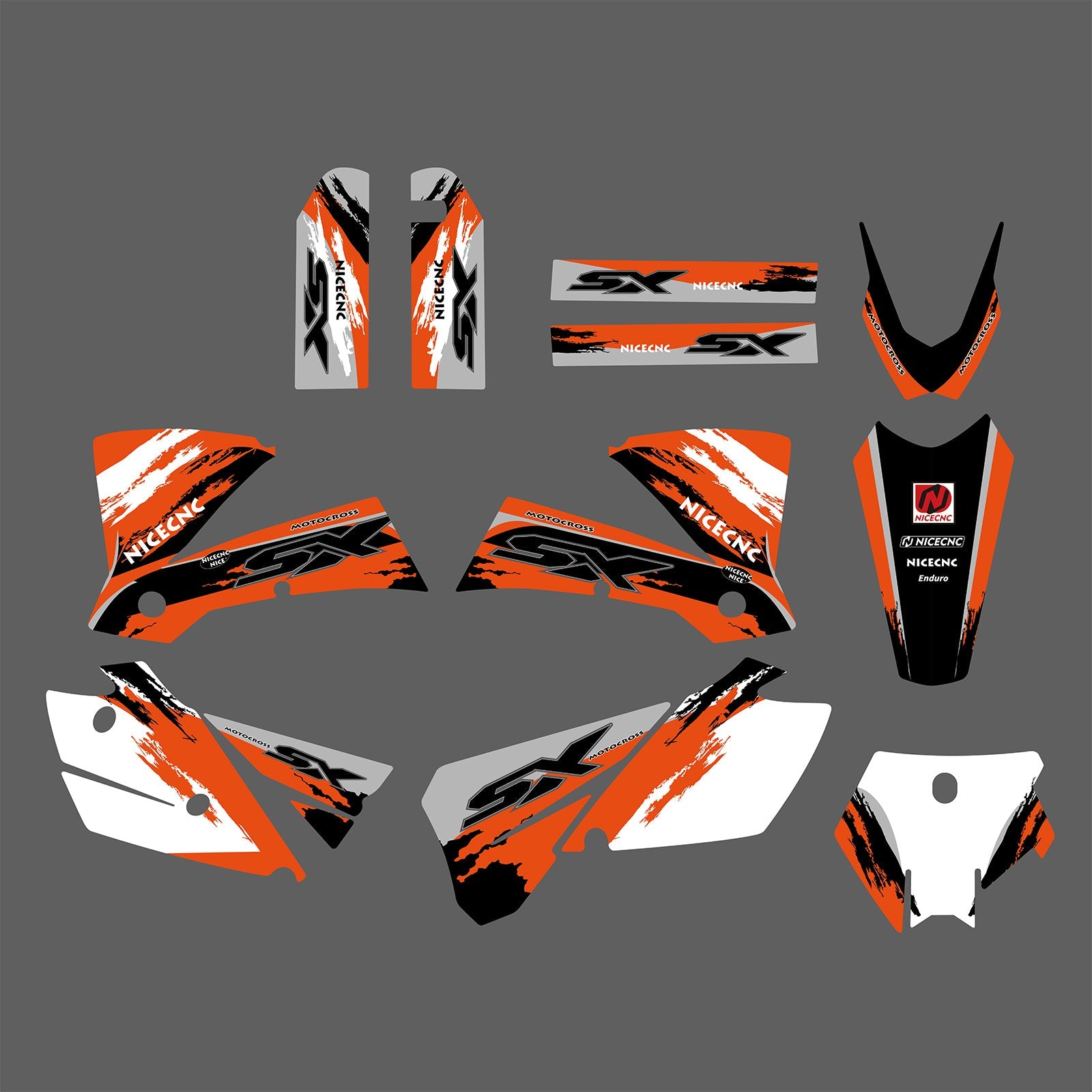 Motorcycle Full Graphics Decals Stickers Set For KTM SX 2003-2004
