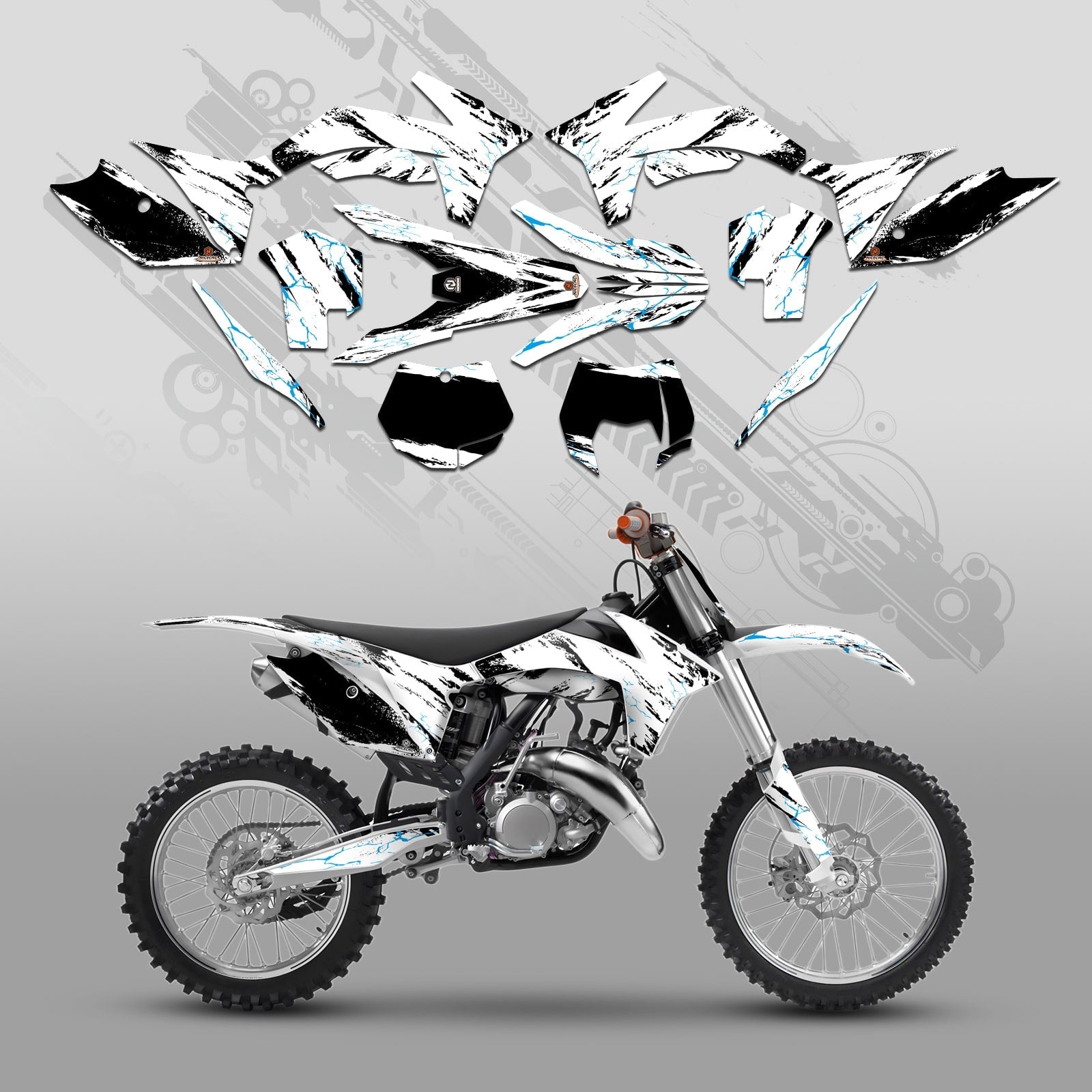 Motorcycle Full Graphics Decals Stickers Set For KTM SX 2011-2012 XCW 2013
