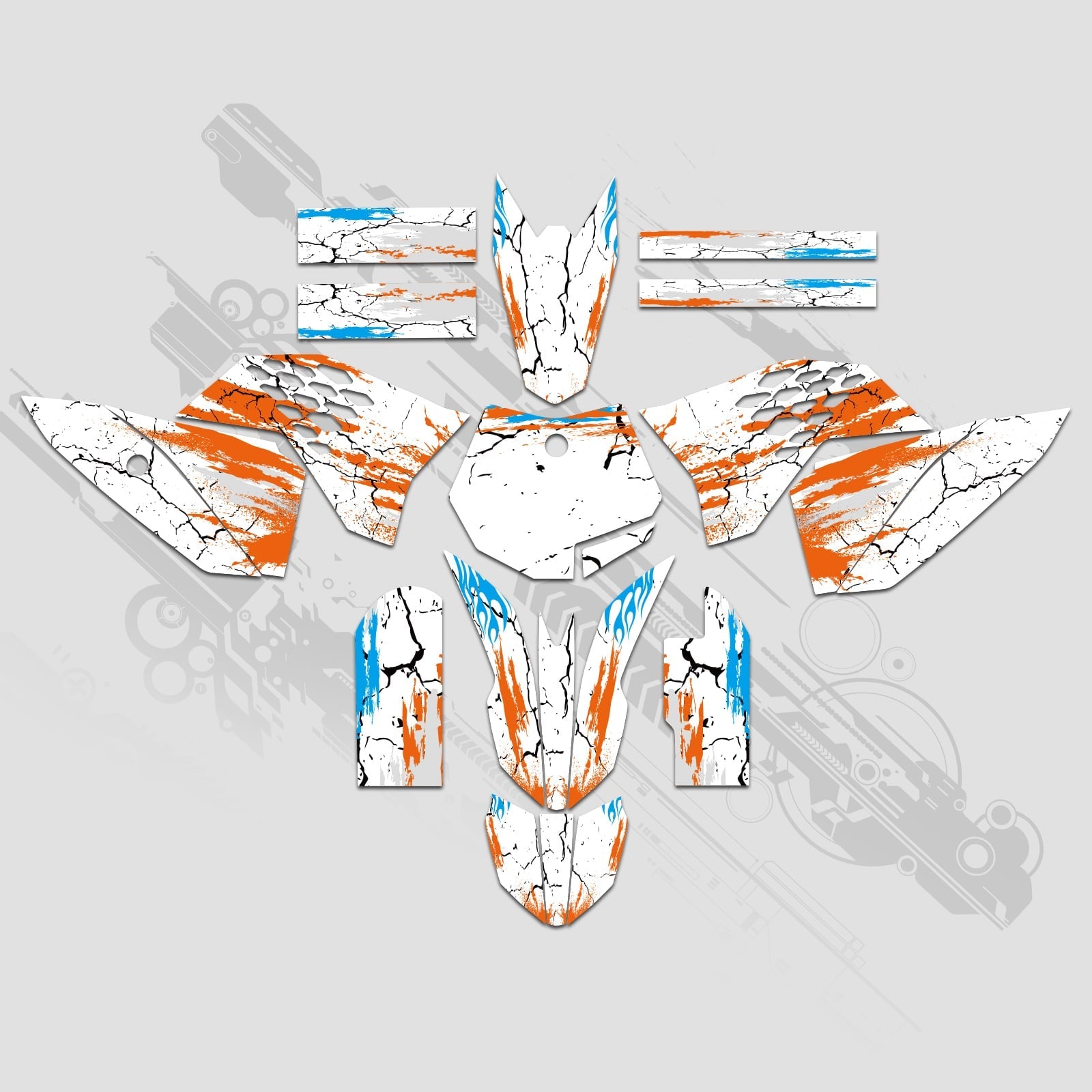 Motorcycle Full Graphics Decals Stickers Set For KTM SX50 2009-2015