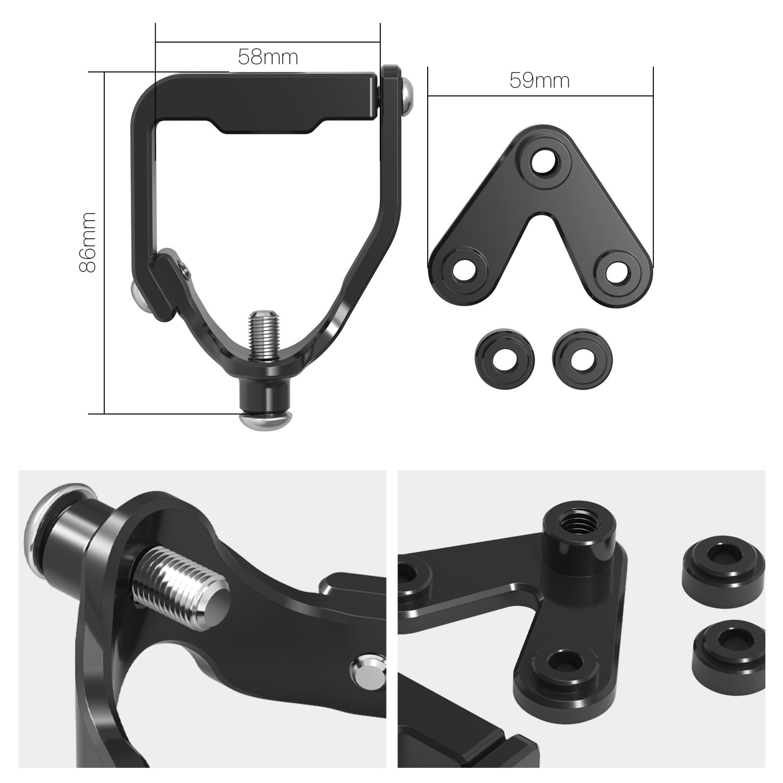 Steering Stabilizer Damper Bracket For Husqvarna TC 125 250 TX 300 FC FX 450 2023-2025
