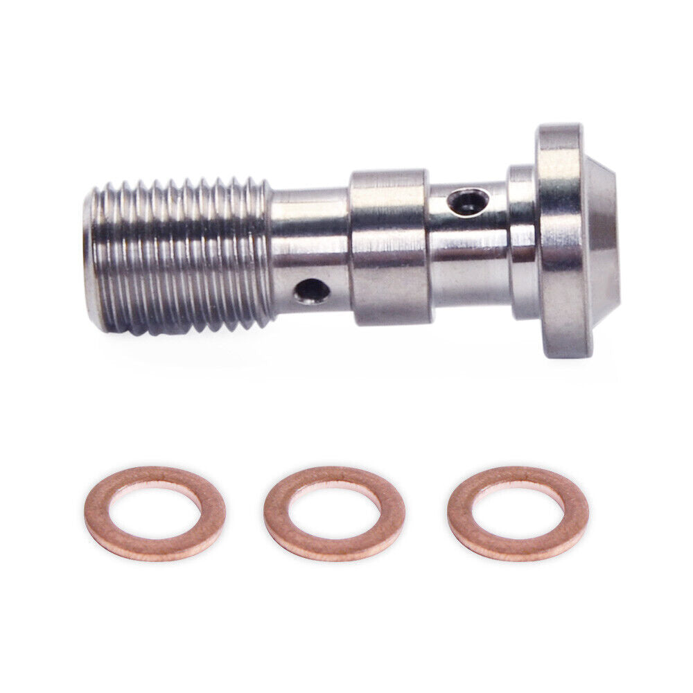 M10 X 1.0 Dual Brake Banjo Bolt Double Hole For APRILIA  RSV4 1000 BMW R1200GS KTM 1290 Super Duke