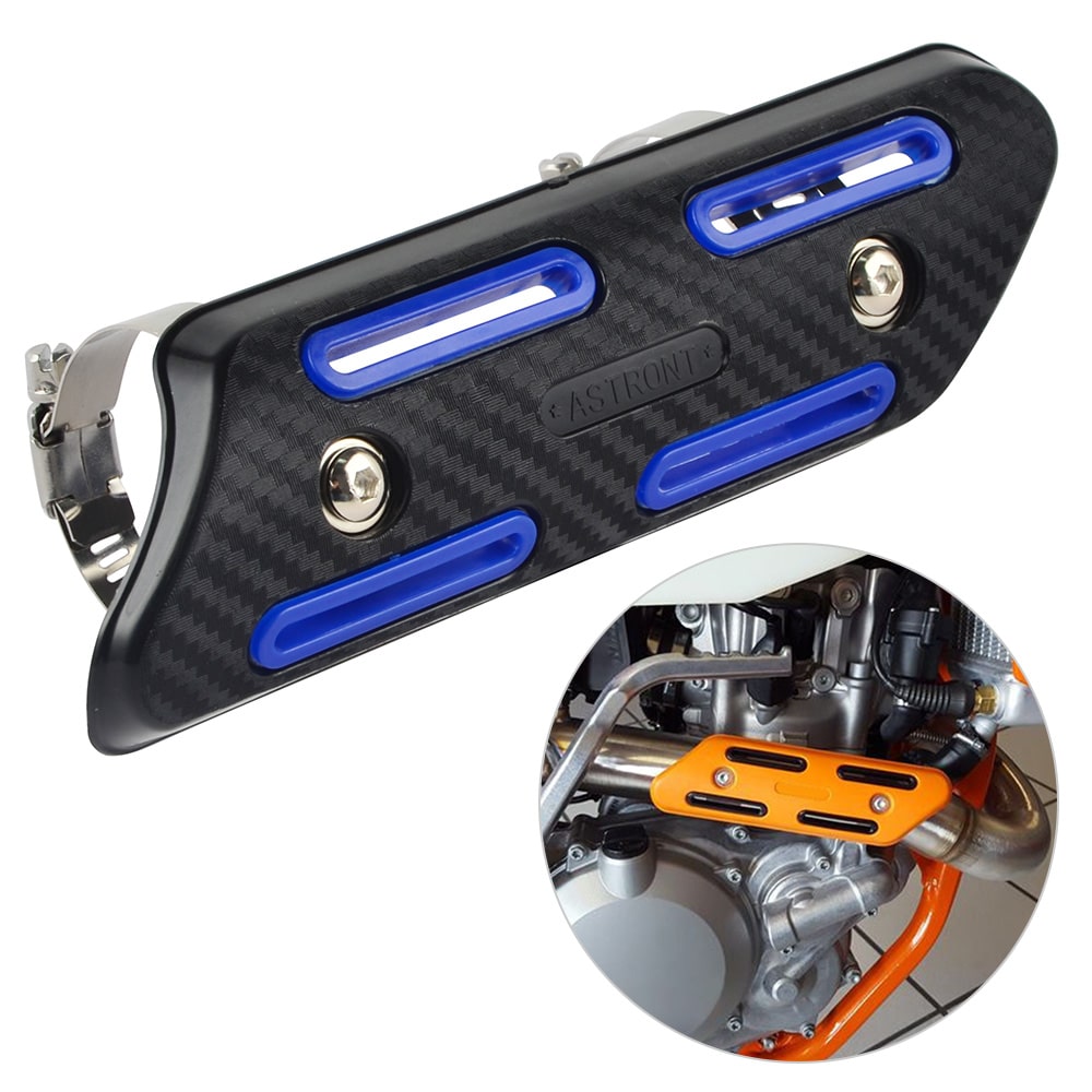 Muffler Exhaust Pipe Heat Shield Guard For 4-Stroke Motorcycle & ATVs