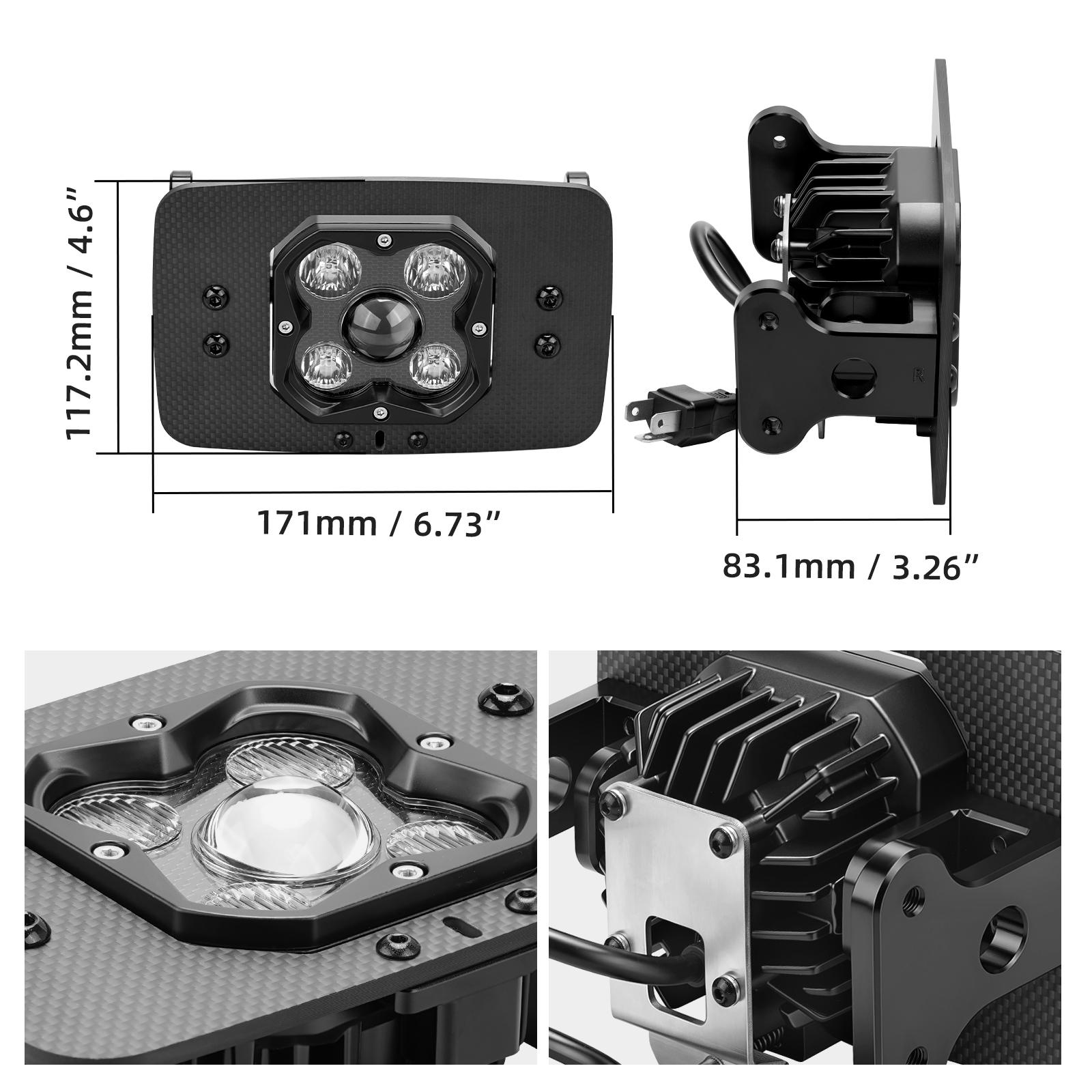 Plug-and-Play LED Headlight For Suzuki DR650S DR650SE 2001-2026