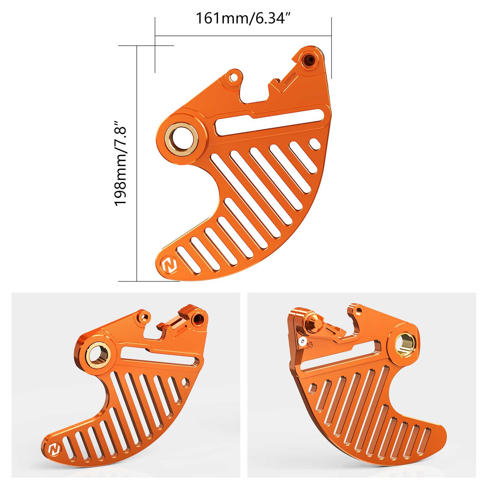 Billet Aluminum Rear Brake Disc Guard Protector For KTM Husqvarna Gas Gas Stark Varg