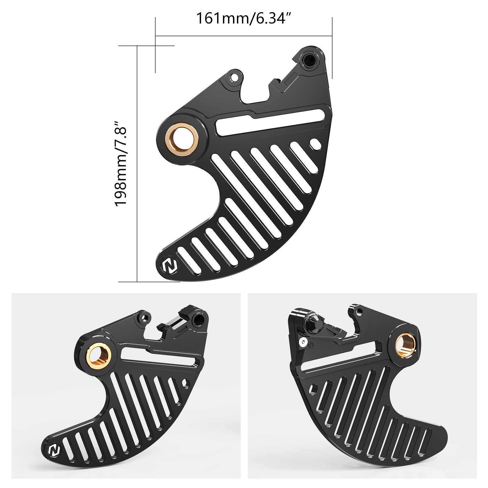 Billet Aluminum Rear Brake Disc Guard Protector For KTM Husqvarna Gas Gas Stark Varg