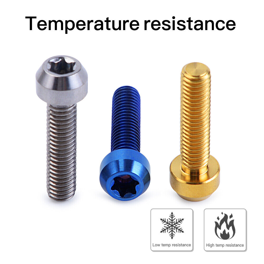M6X25 Titanium Alloy Bolt Screw Set Universal For Motorcycles Handlebars Grips