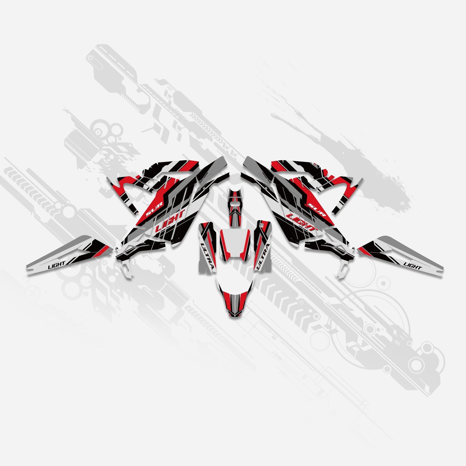 Electric Dirt Bike Full Graphics Decals Stickers Kit For Surron Light Bee X ALL YEARS