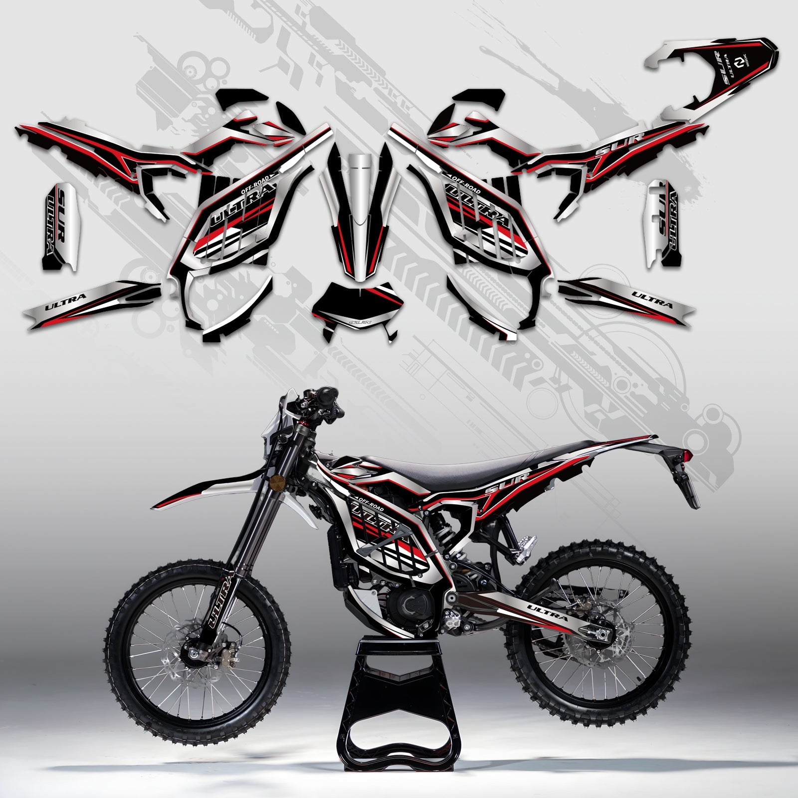 Motorcycle Full Graphics Decals Stickers Kit For Surron	Ultra Bee	ALL YEARS