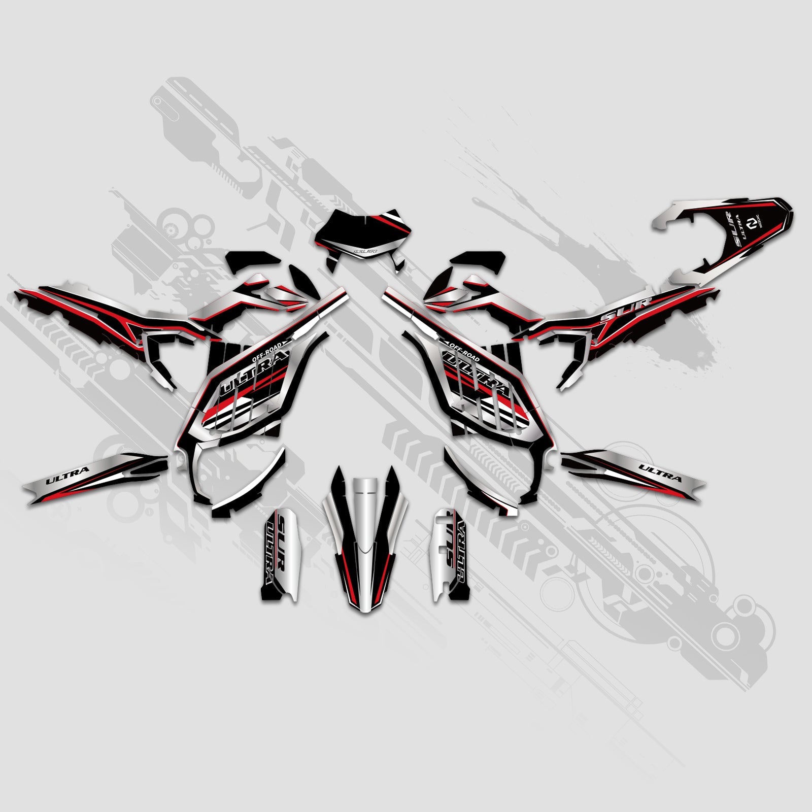 Motorcycle Full Graphics Decals Stickers Kit For Surron	Ultra Bee	ALL YEARS