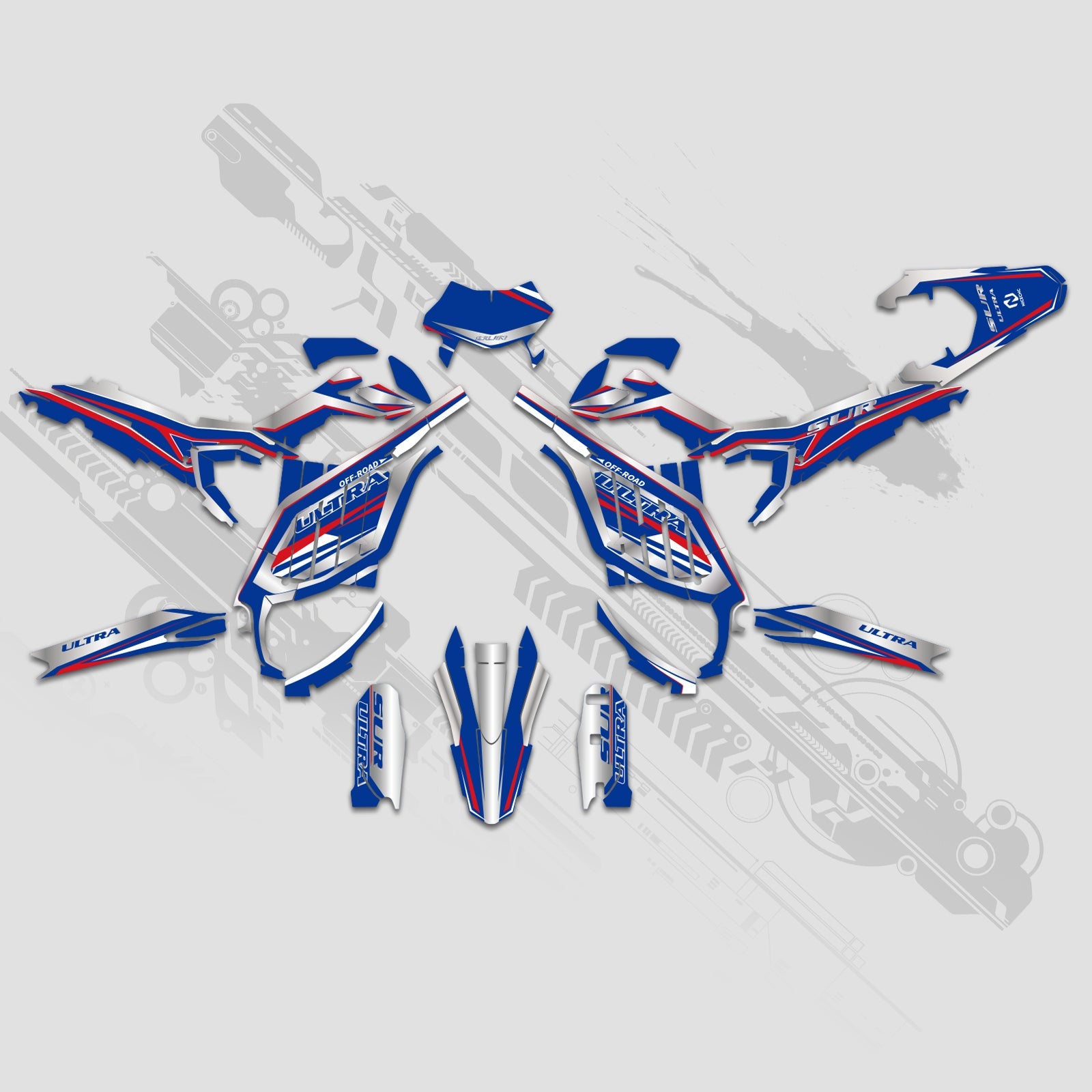 Motorcycle Full Graphics Decals Stickers Kit For Surron	Ultra Bee	ALL YEARS