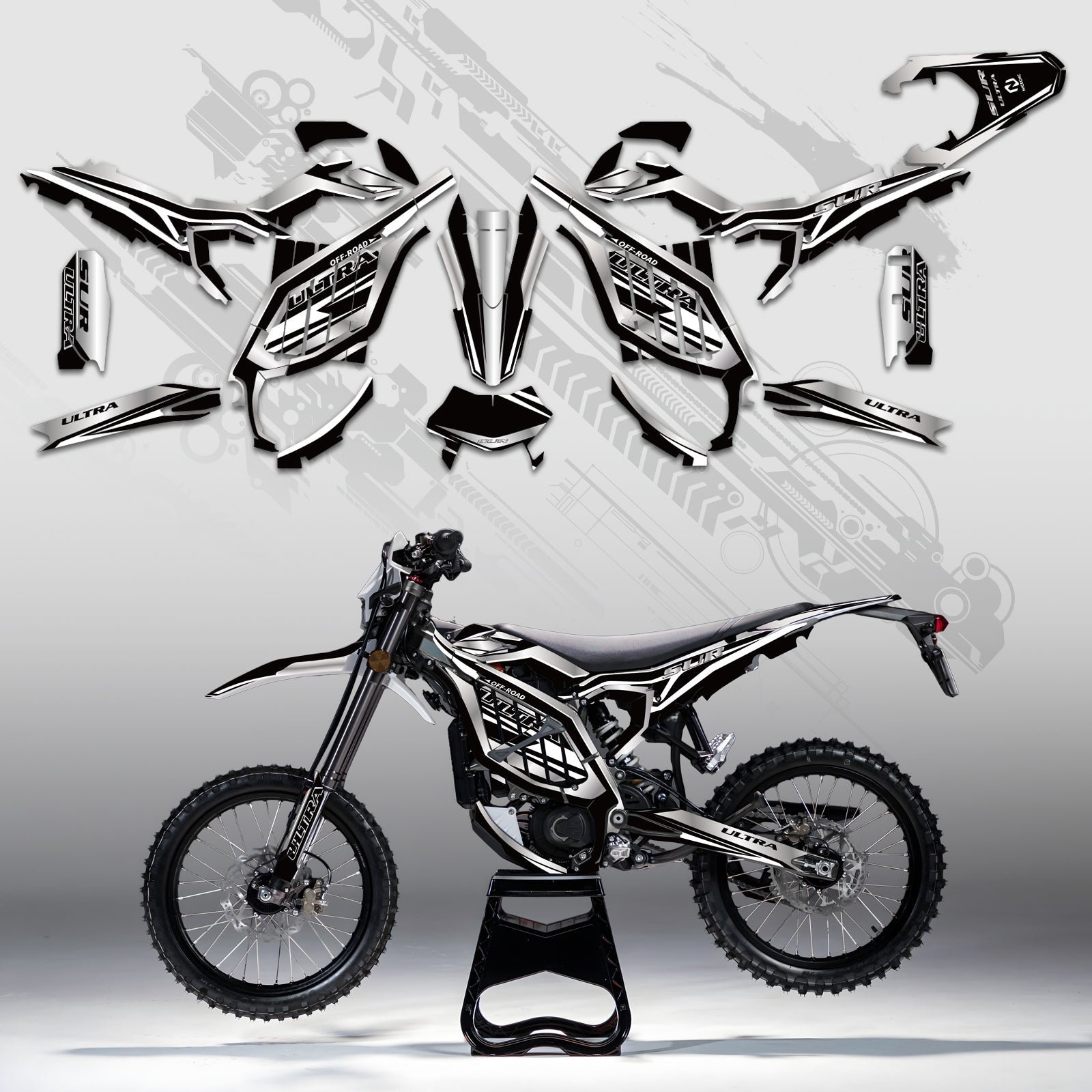 Electric Dirt Bike Full Graphics Decals Stickers Kit For Surron Ultra Bee ALL YEARS