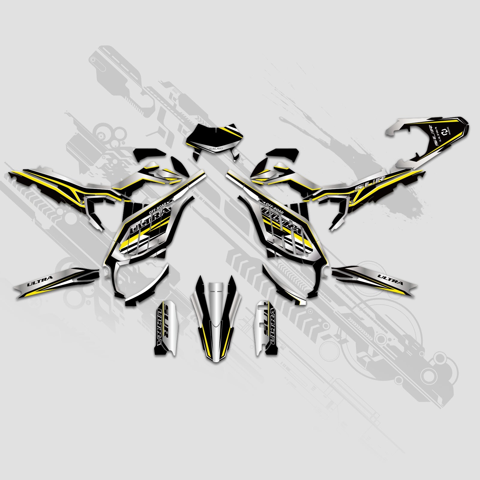Electric Dirt Bike Full Graphics Decals Stickers Kit For Surron Ultra Bee ALL YEARS